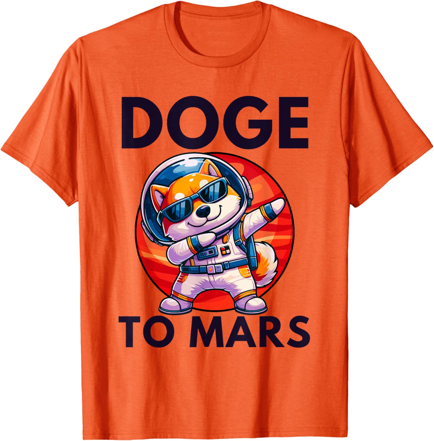 Doge to Mars Shiba Inu Dabbing T-Shirt for Men and Women Fun Style - 8