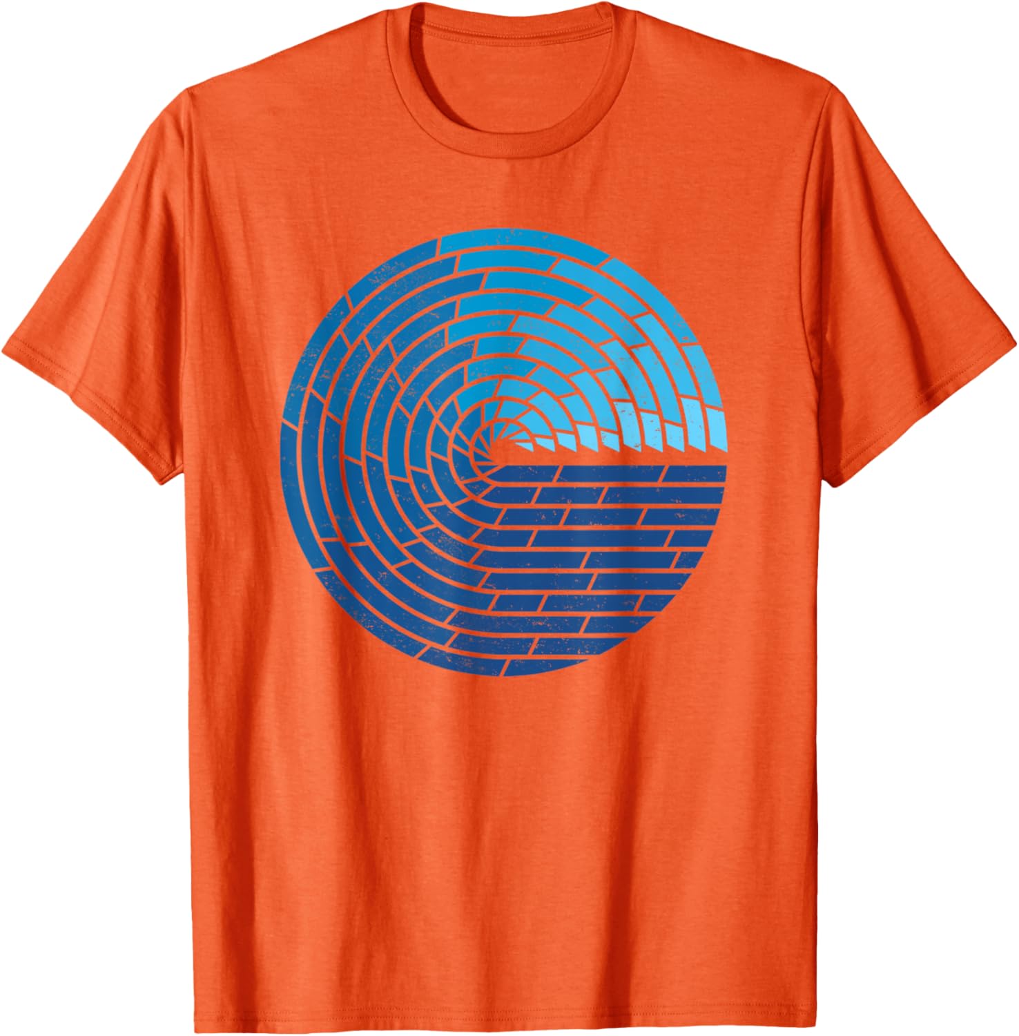 Vintage Ocean Circle Design T-Shirt for Trendy Beach Lovers - 27