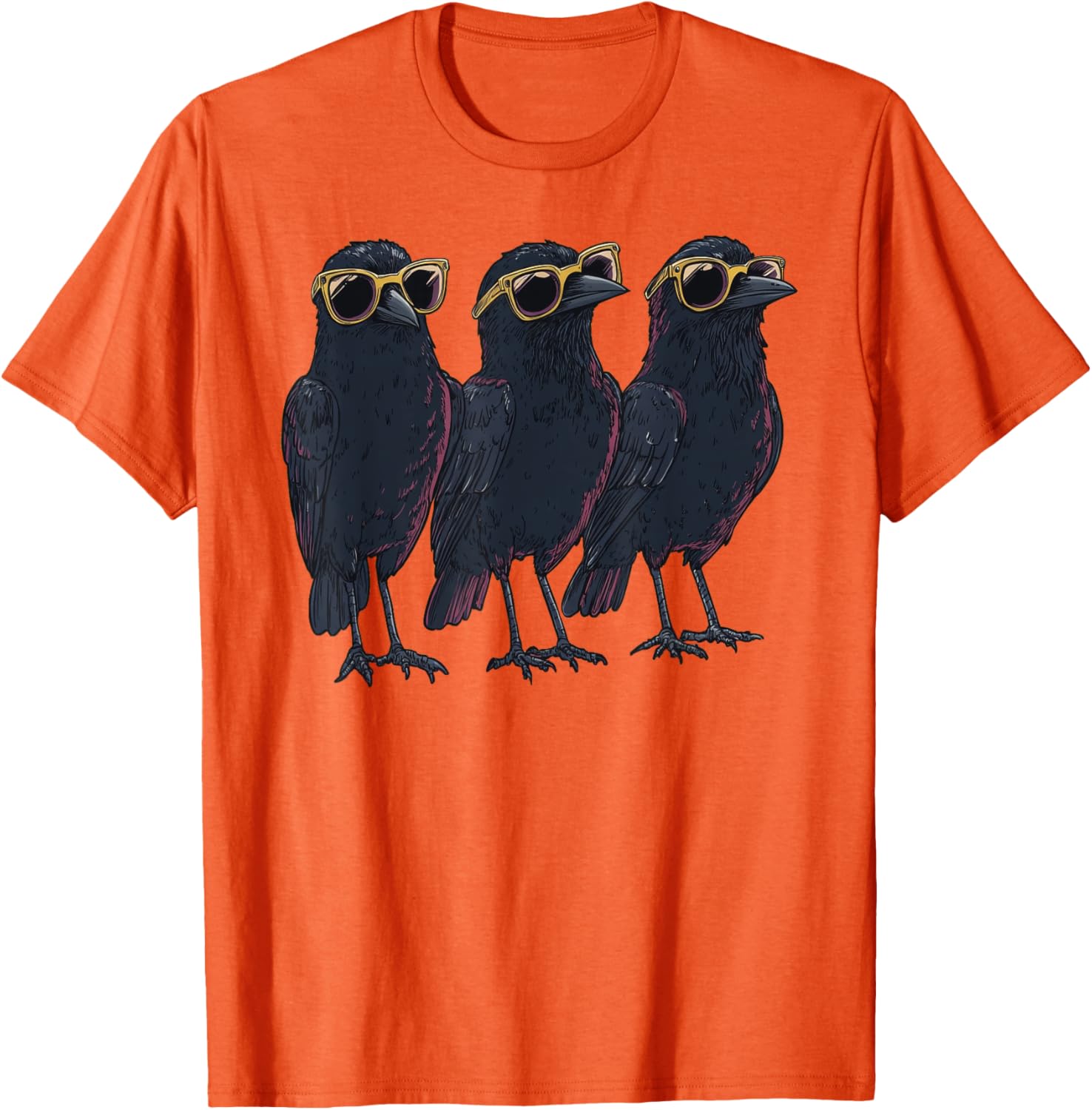 Cool Crow Raven T-Shirt with Sunglasses for Bird Lovers and Trendsetters - 22