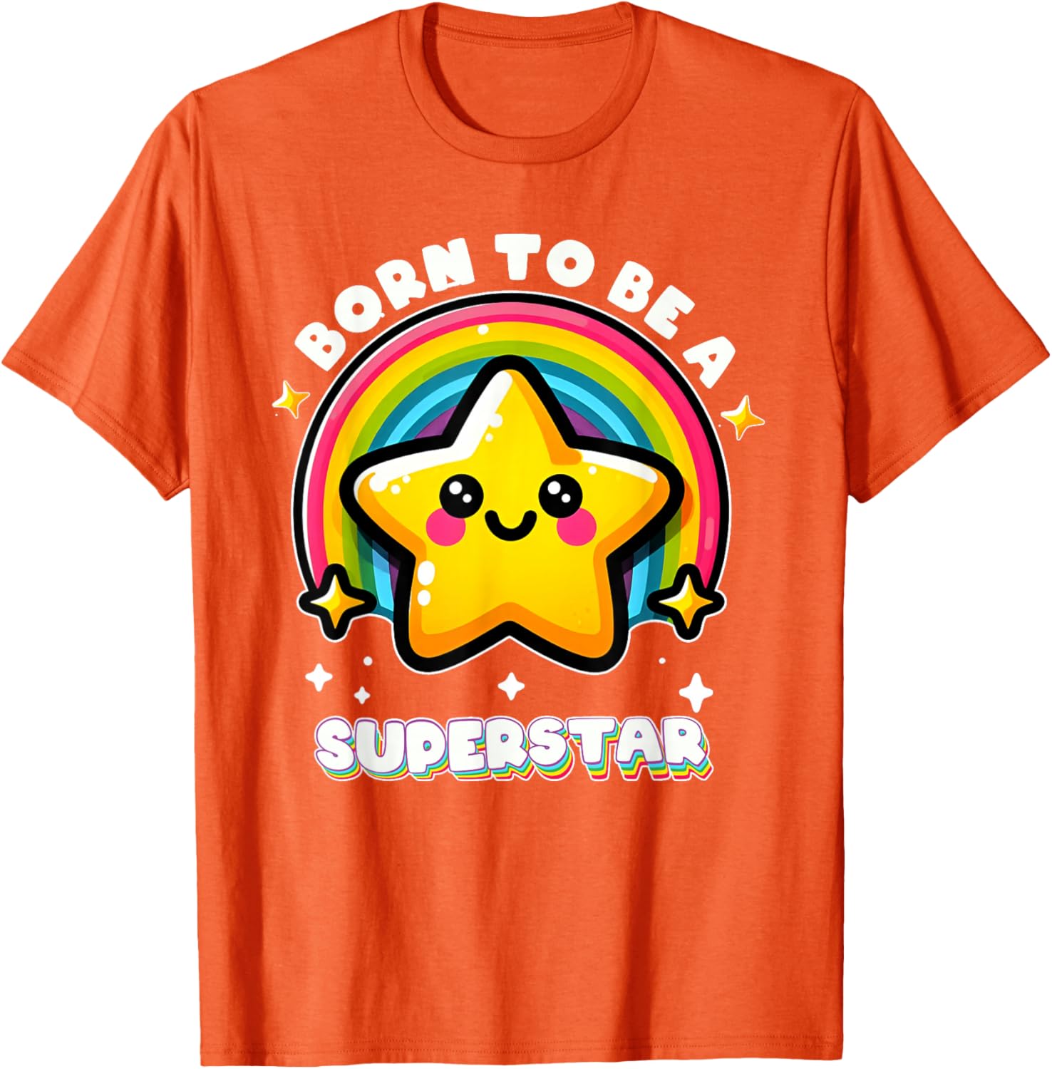 Funny Rainbow Kawaii Star Kids T-Shirt I'm Going To Be A Superstar - 15