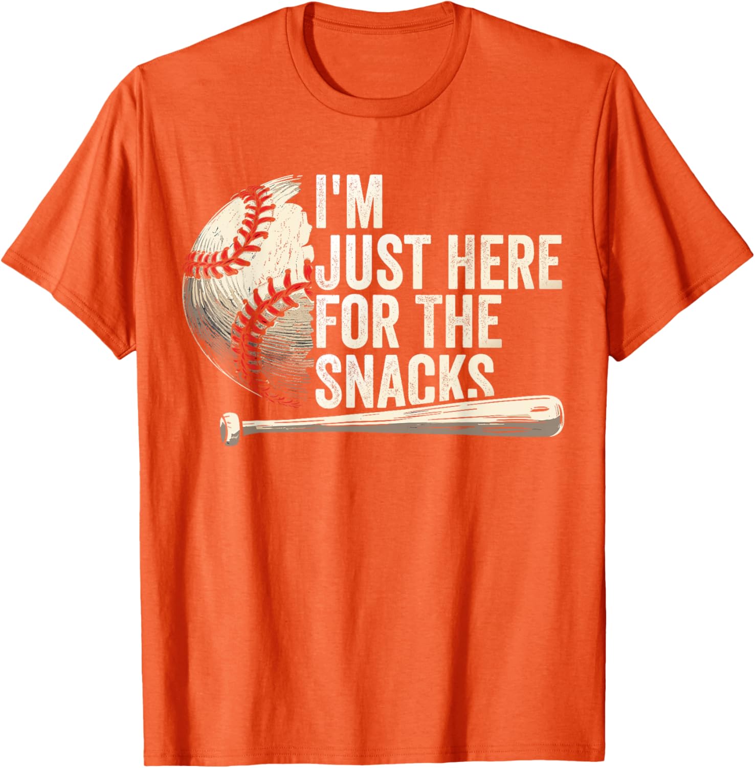Funny Fantasy Baseball League T-Shirt I'm Just Here For The Snacks - 3