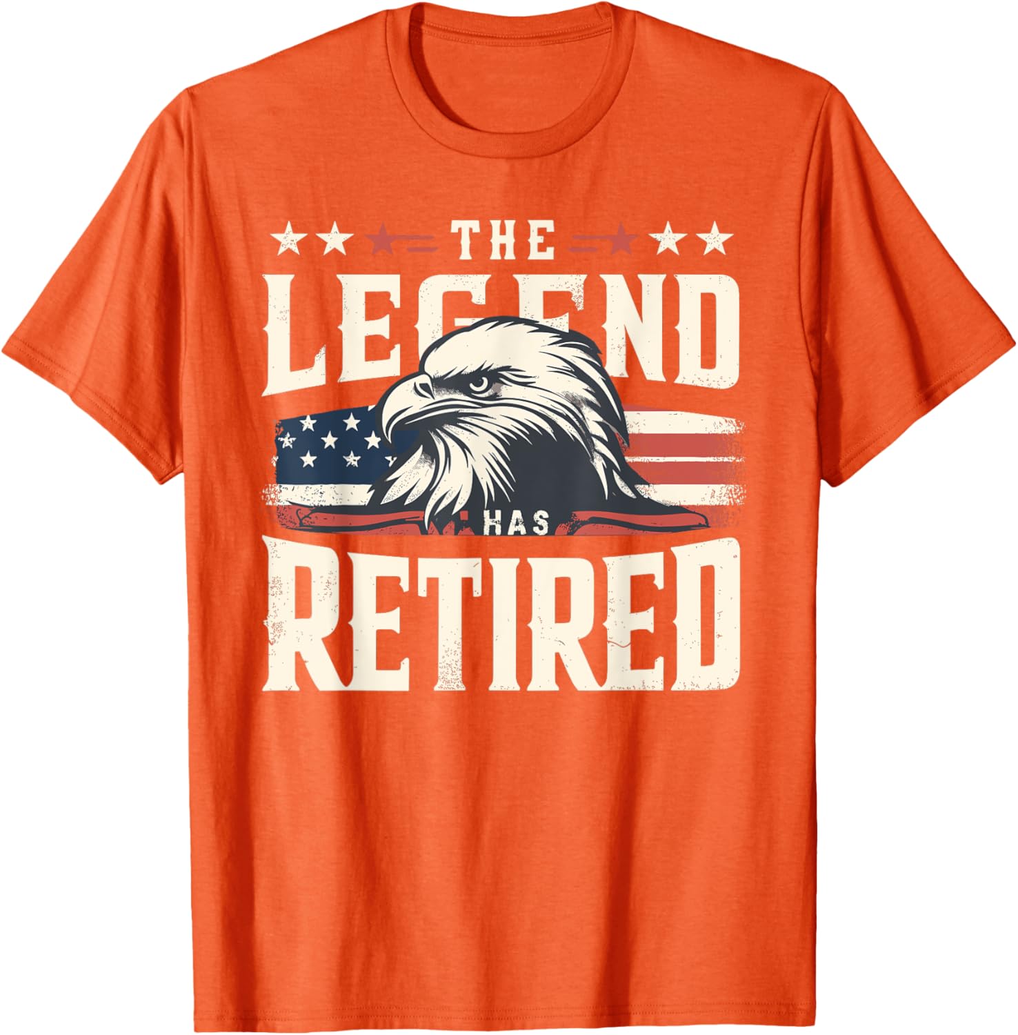 Retirement Eagle American Flag T-Shirt for Proud Veterans and Patriots - 2