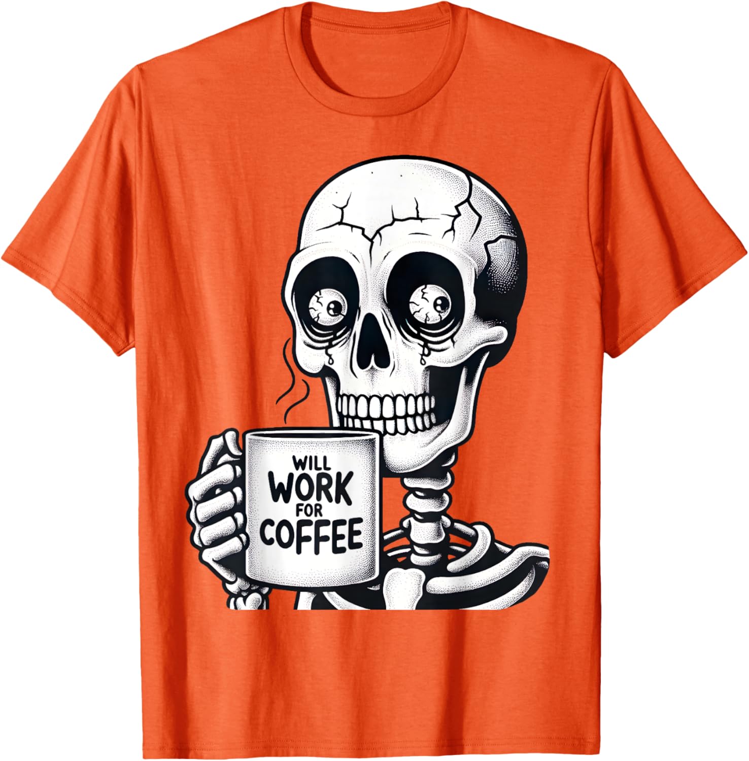 Funny Skeleton Coffee Lover T-Shirt - Perfect Gift for Caffeine Fans - 11