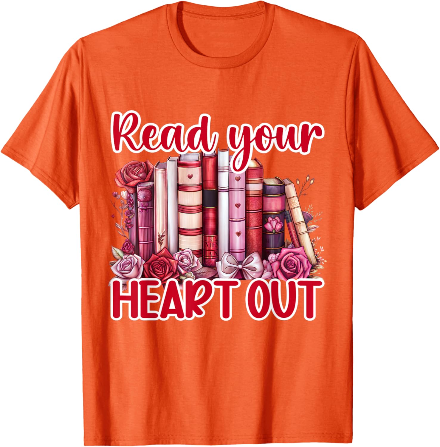 Retro Read Your Heart Out Valentine's Day T-Shirt for Book Lovers and Teachers - 27