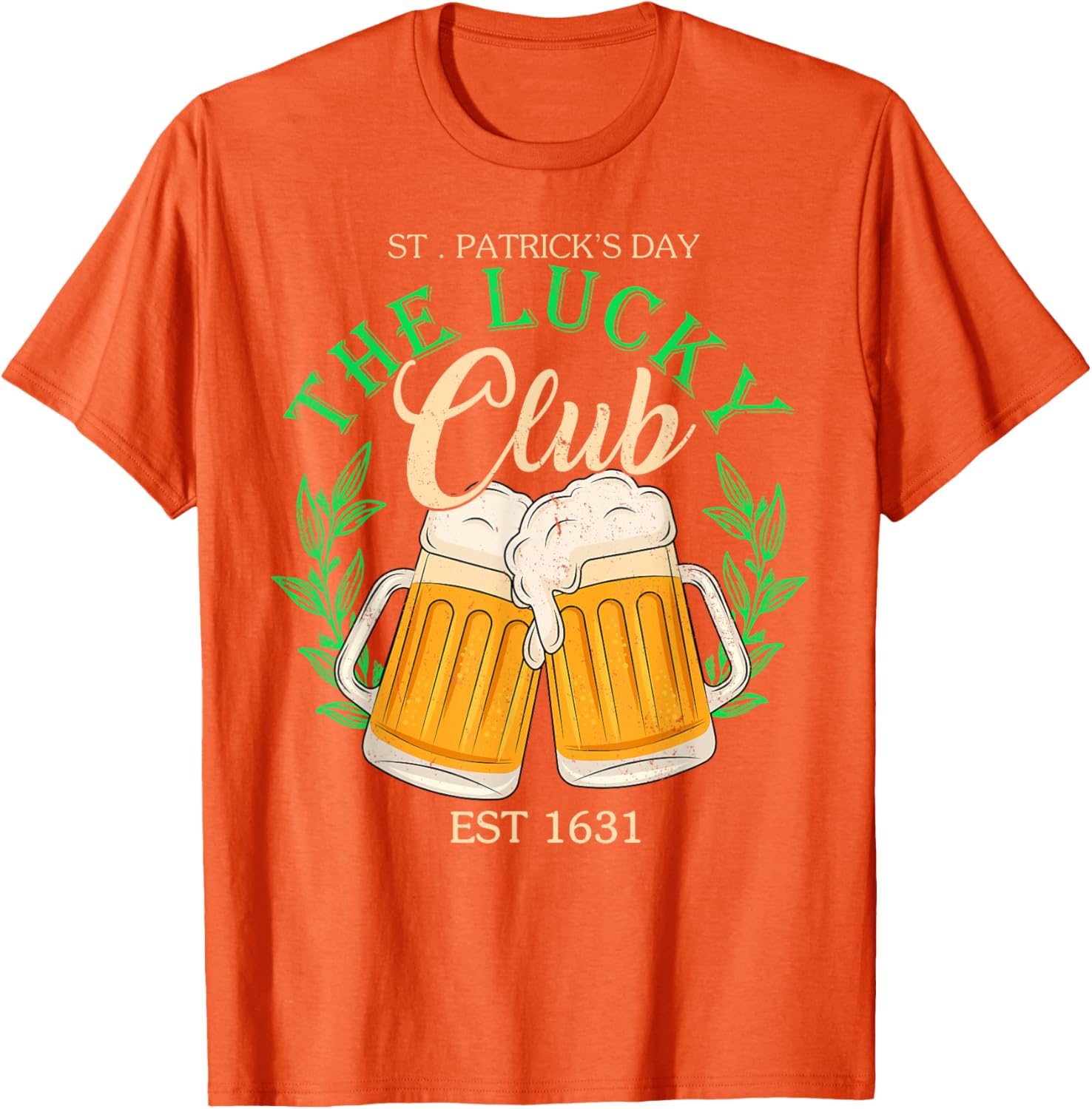 Lucky Club St. Patrick's Day Beer T-Shirt for Irish Group Fun - 22