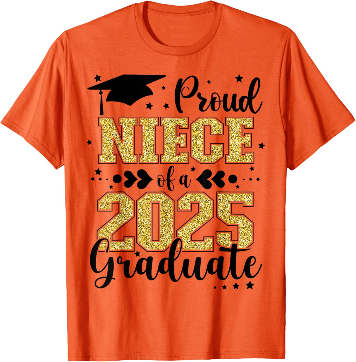 Proud Niece of Class of 2025 Graduate Senior T-Shirt for Celebrations - 9