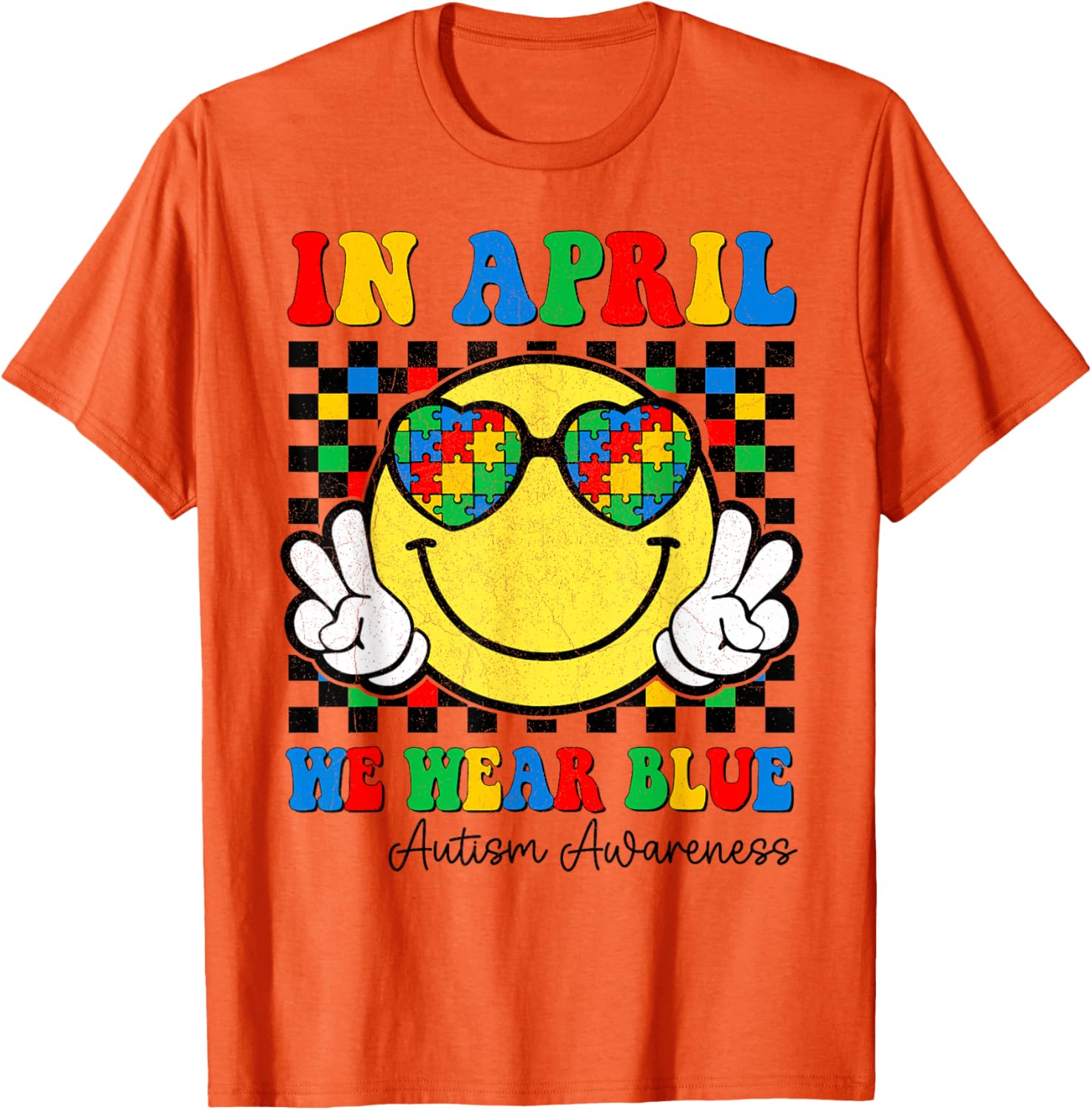 April Blue Autism Awareness T-Shirt for Boys - Kids Fashion Tee - 6