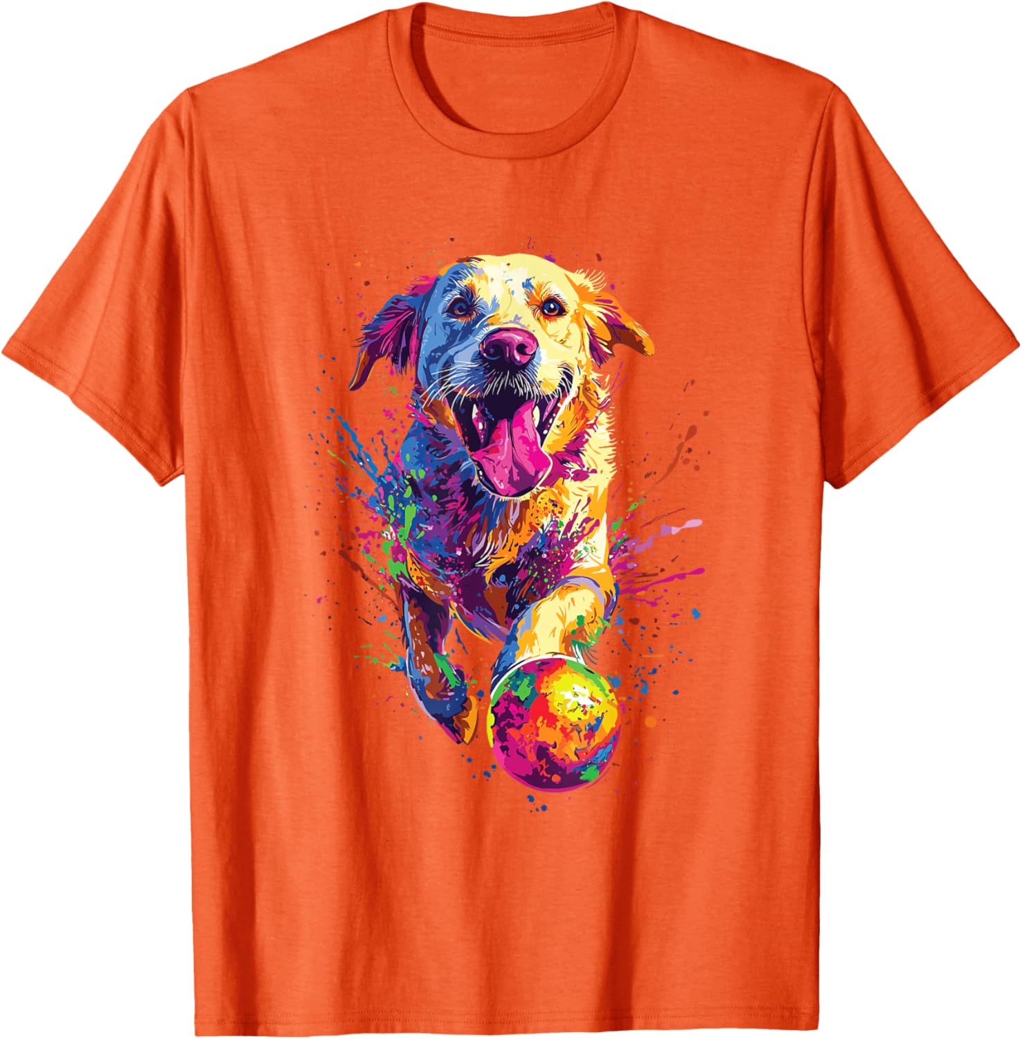 Colorful Labrador Retriever T-Shirt Perfect for Dog Lovers and Fans - 4