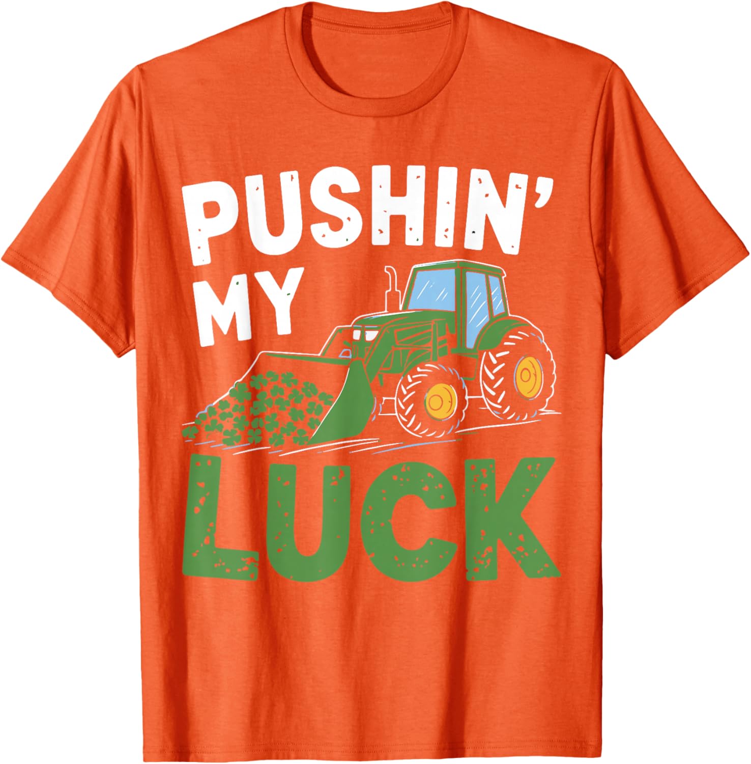 St Patrick's Day Toddler Tractor T-Shirt for Boys - Irish Luck Theme - 5