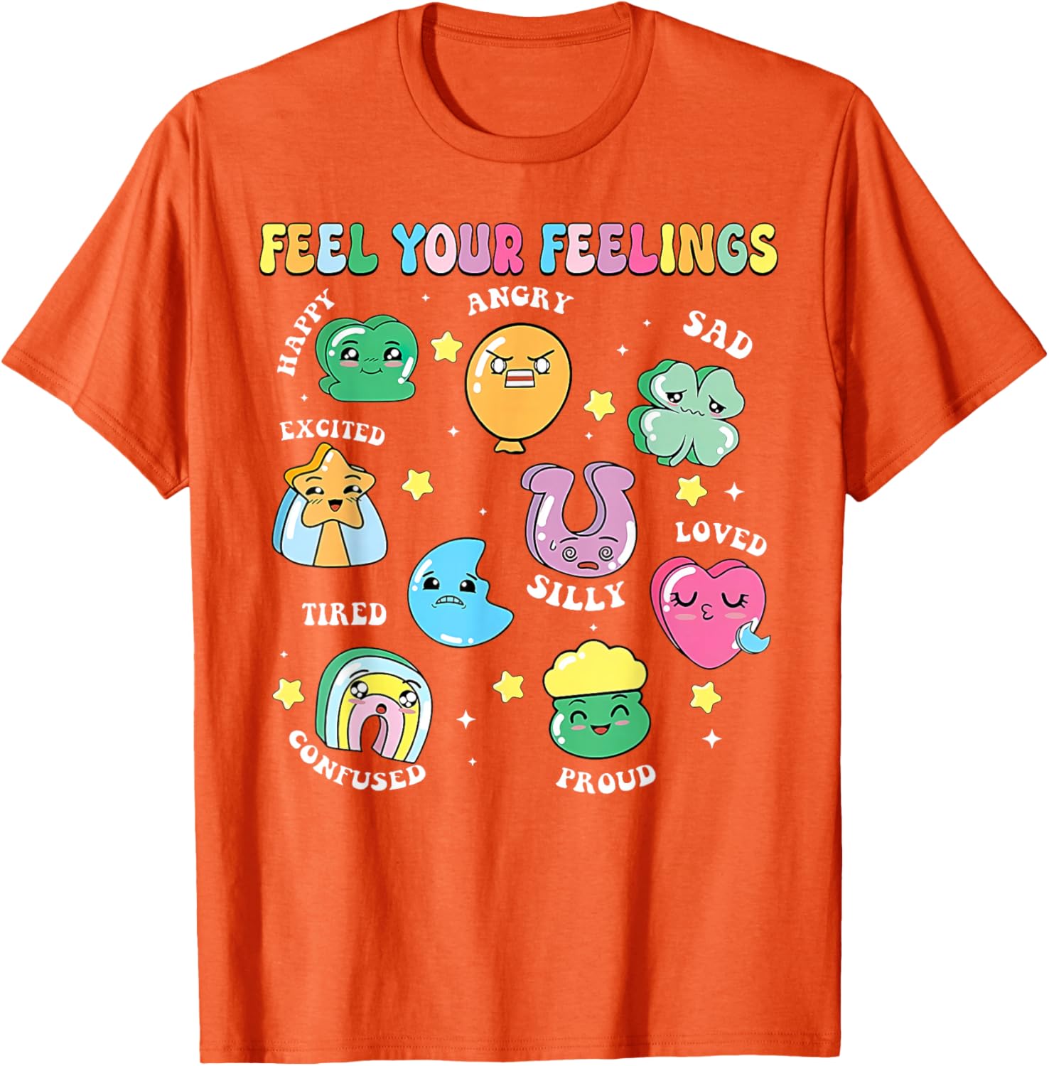 St Patricks Day Feels Your Feelings Teacher T-Shirt for School Counselors - 28