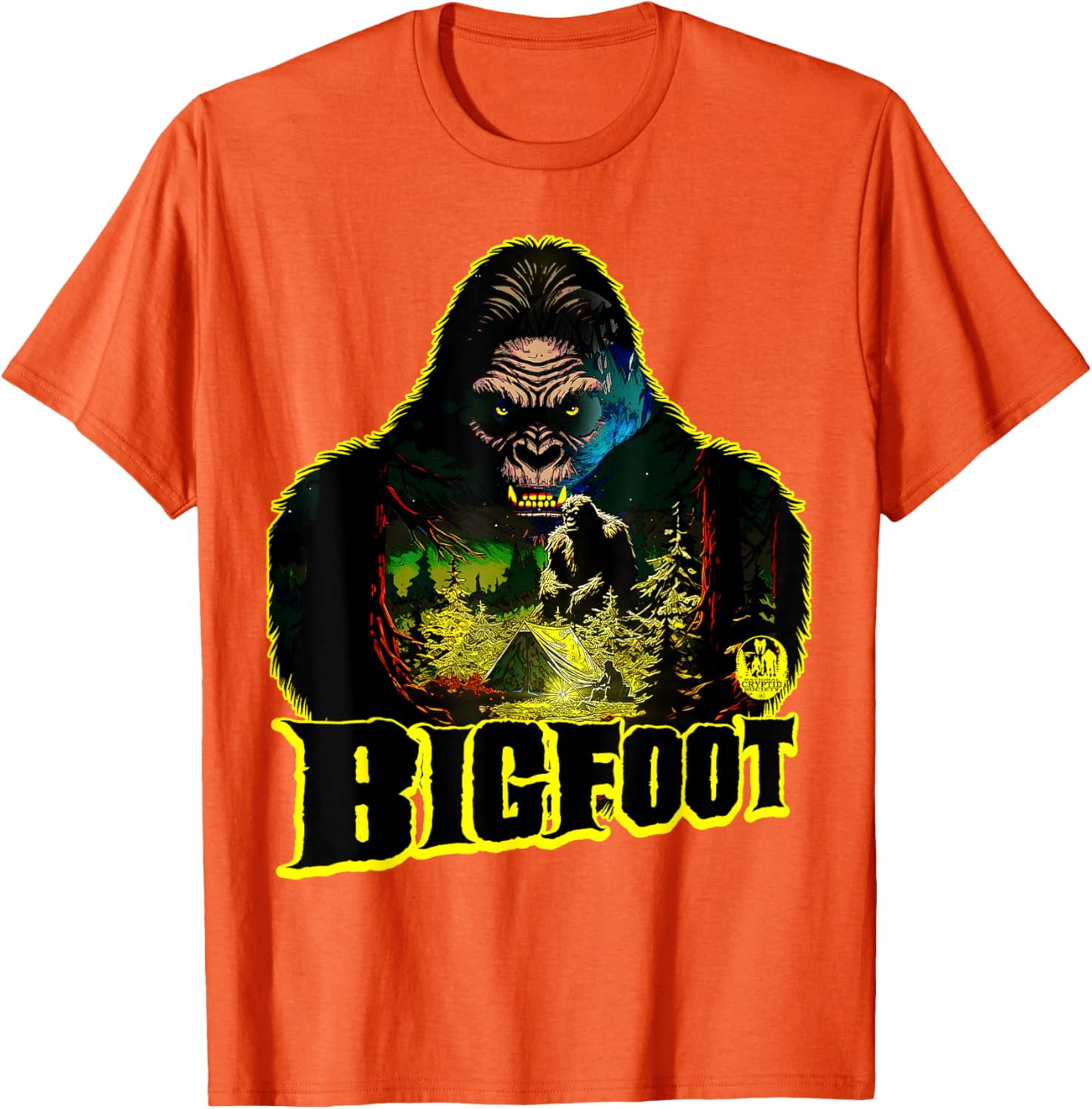 Bigfoot Scary Camping Sasquatch Tent T-Shirt for Outdoor Adventures - 20