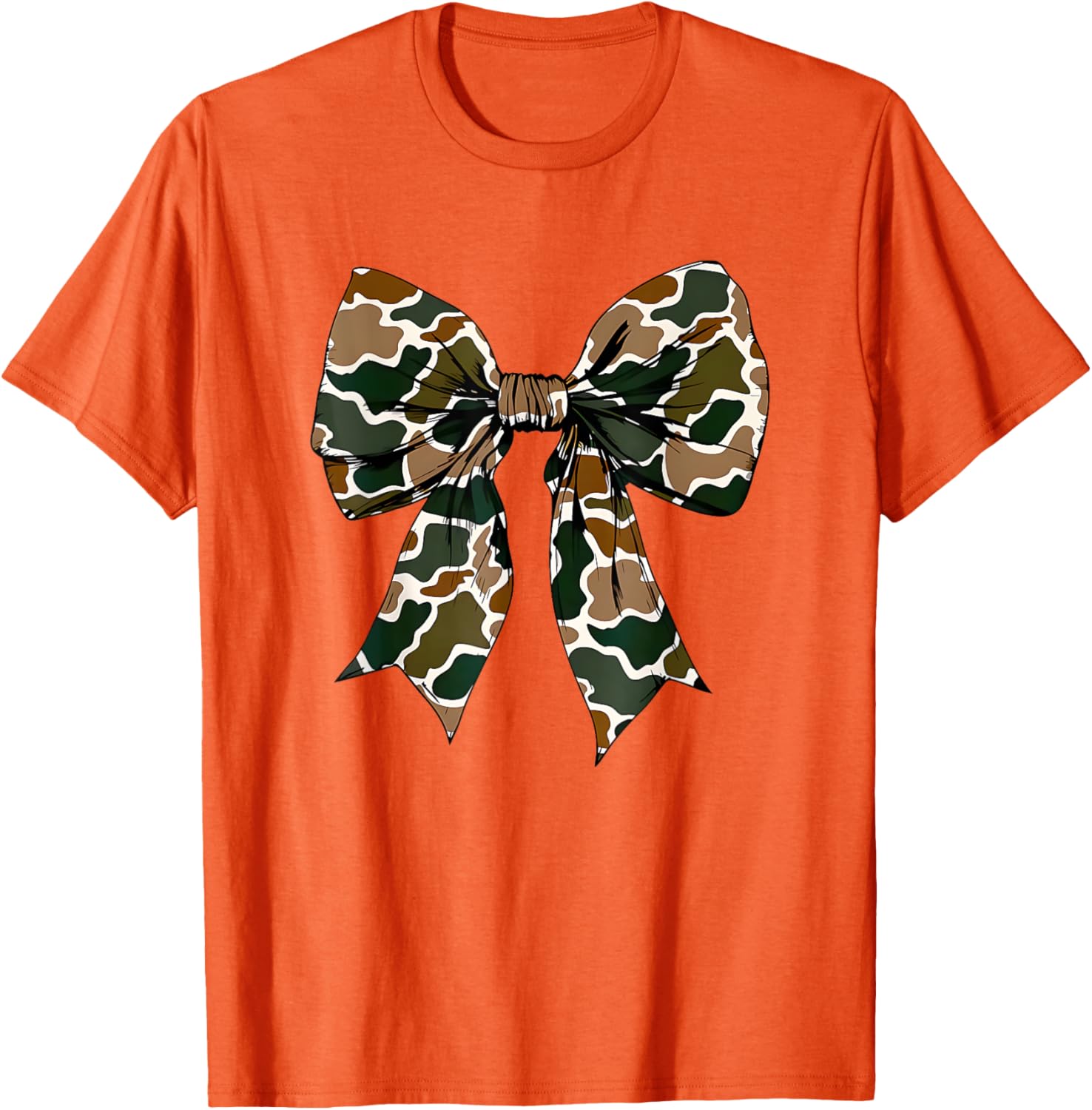 Camo Bow Coquette Duck Hunting T-Shirt for Stylish Outdoor Enthusiasts - 26