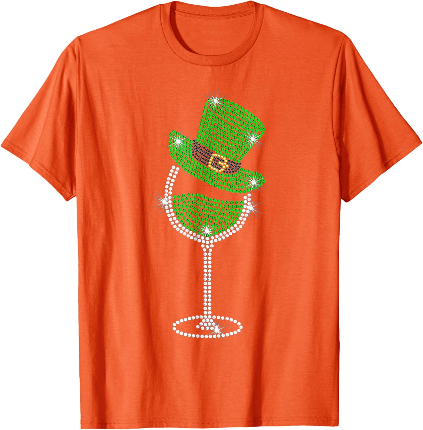 St Patrick's Day Shamrock Wine T-Shirt for Men and Women Celebrate in Style - 13