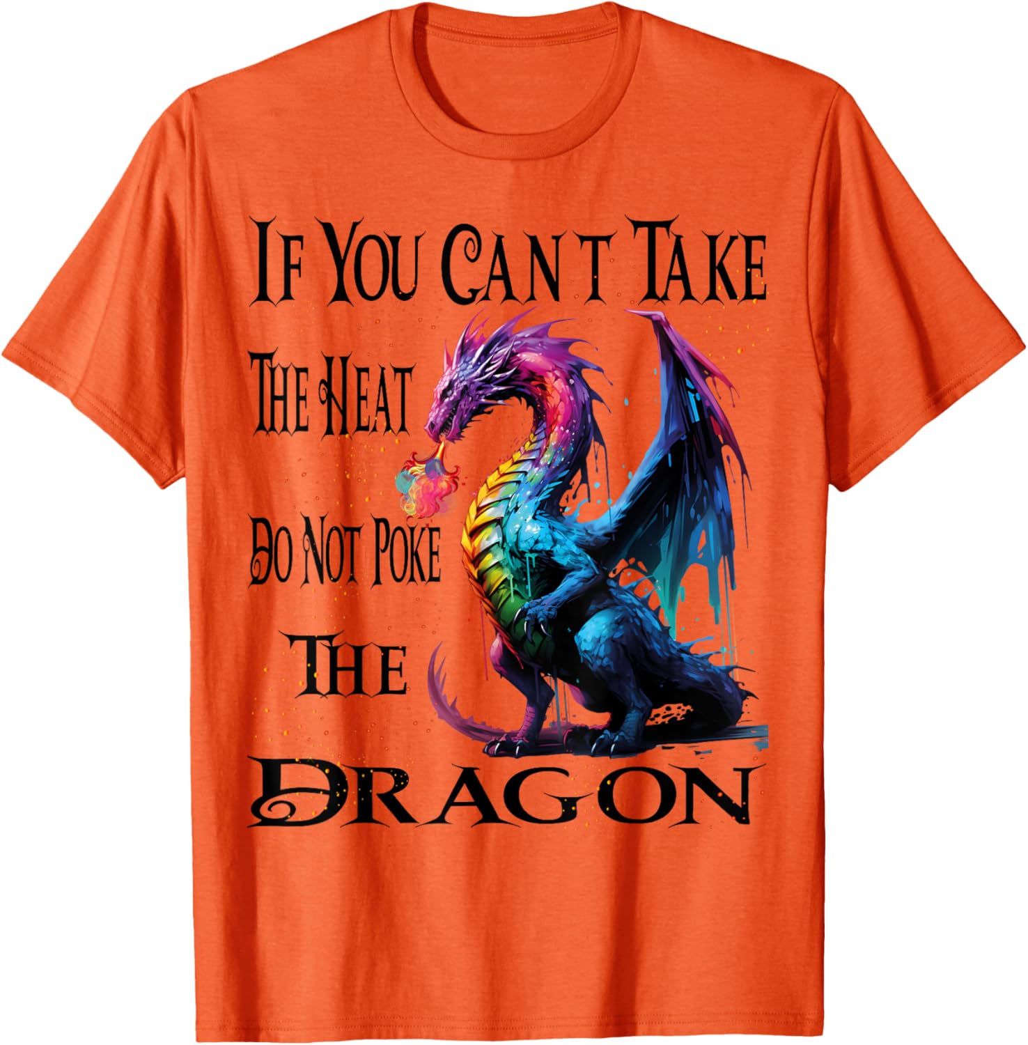 Cool Dragon Flame-Spewing T-Shirt for Mythical Creature Fans - 8