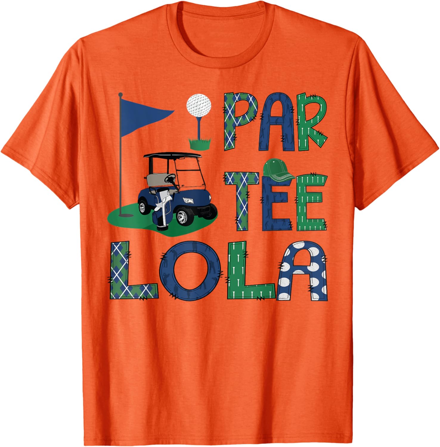 Par-Tee Lola Golf Lover Family Matching Birthday T-Shirt for Fun Celebrations - 1