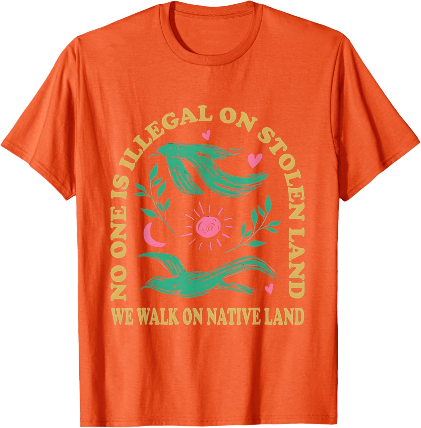 No One Is Illegal On Stolen Land Native American T-Shirt for All Ages - 9