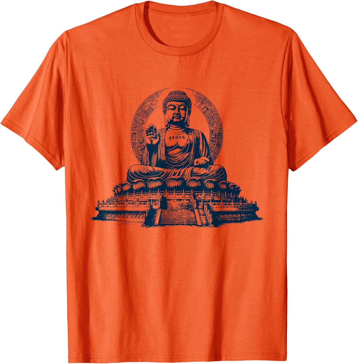 Tian Tan Buddha Graphic T-Shirt for Casual Style and Spiritual Vibes - 5