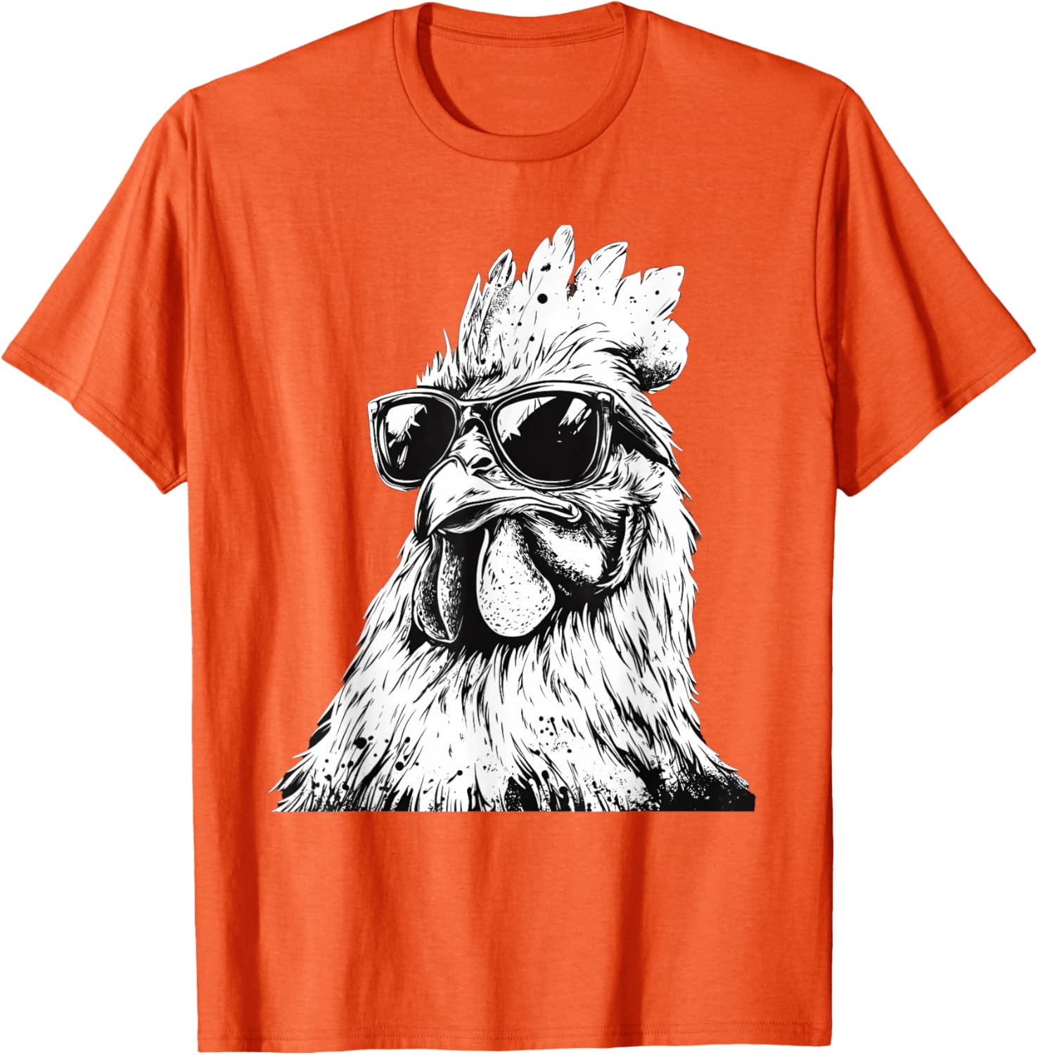 Cool Chicken in Sunglasses Art T-Shirt for Fun and Fashion Lovers - 10
