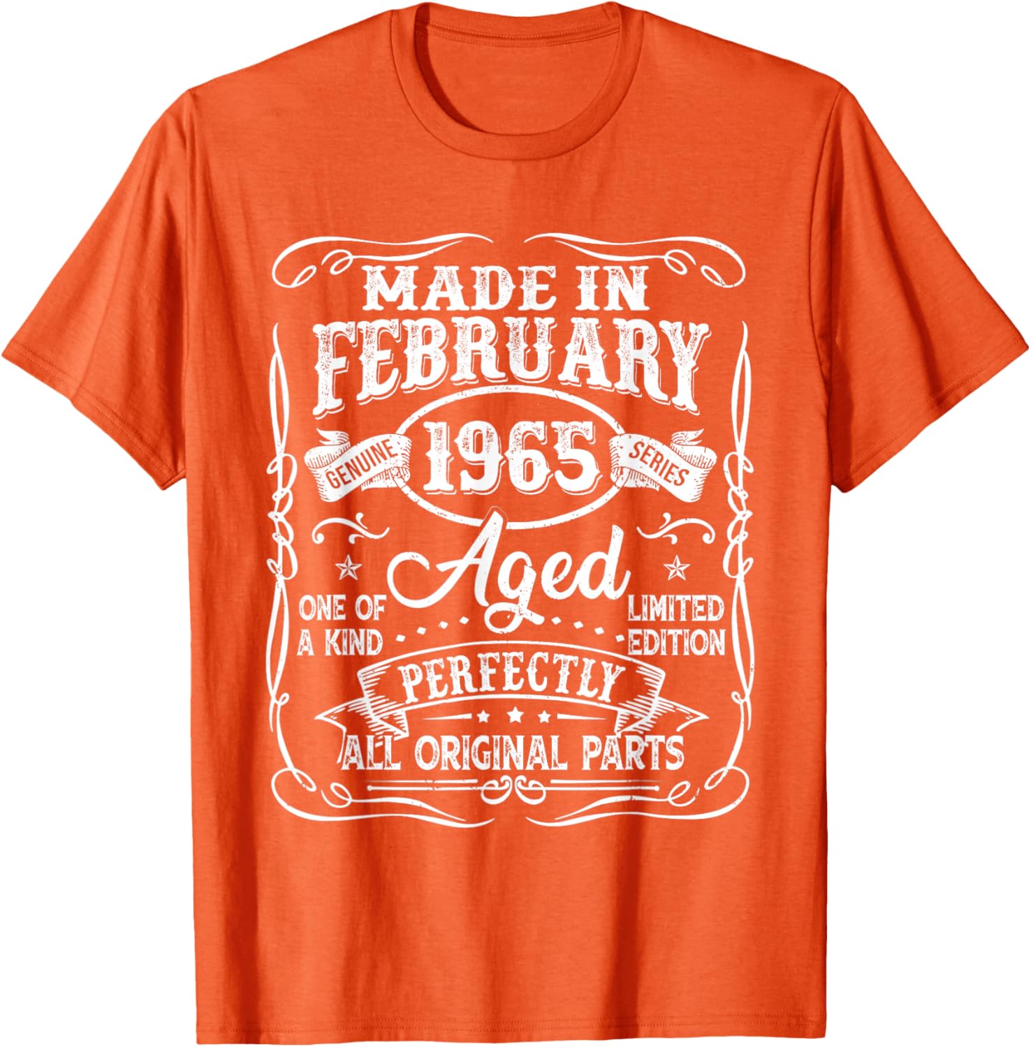 Vintage 60th Birthday T-Shirt for Men Born in February 1965 - 8