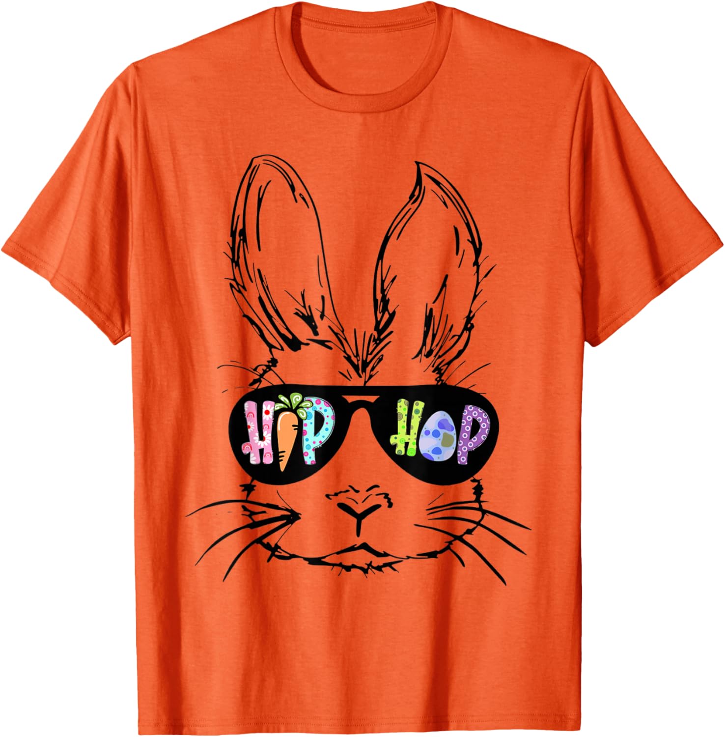 Hip Hop Bunny in Sunglasses Funny Easter T-Shirt for Rabbit Lovers - 14