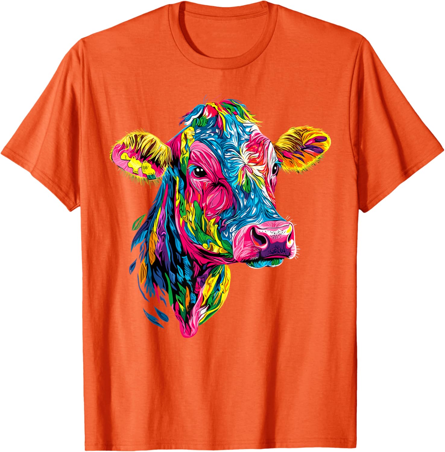 Cute Vegan Cow T-Shirt for Cattle Farmers - Adorable Farm Apparel - 24