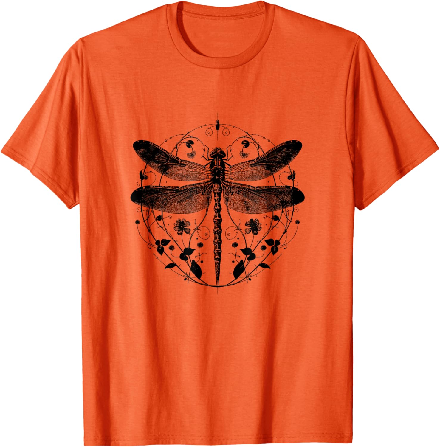 Cute Casual Summer Dragonfly Print T-Shirt for Stylish Comfort - 20