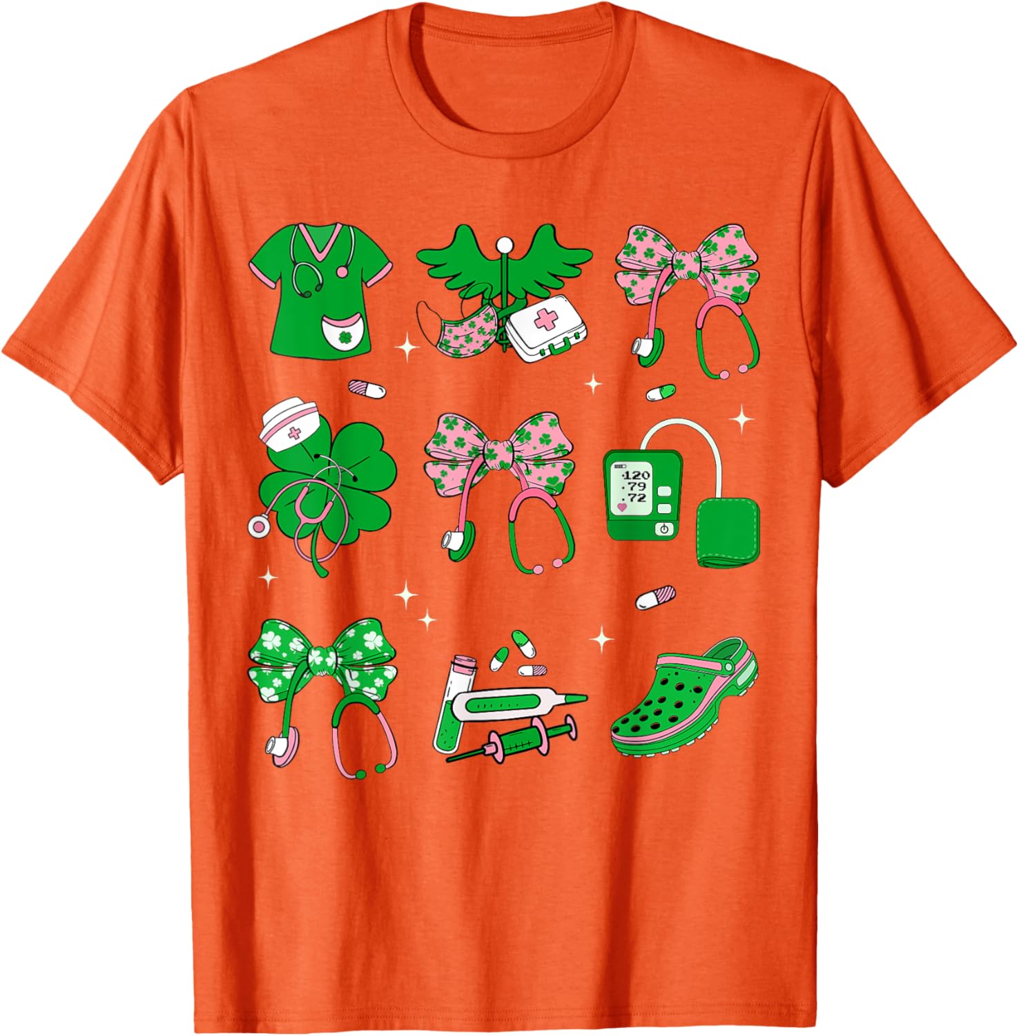 Lucky Shamrock Nurse T-Shirt for St. Patrick's Day Celebration - 22