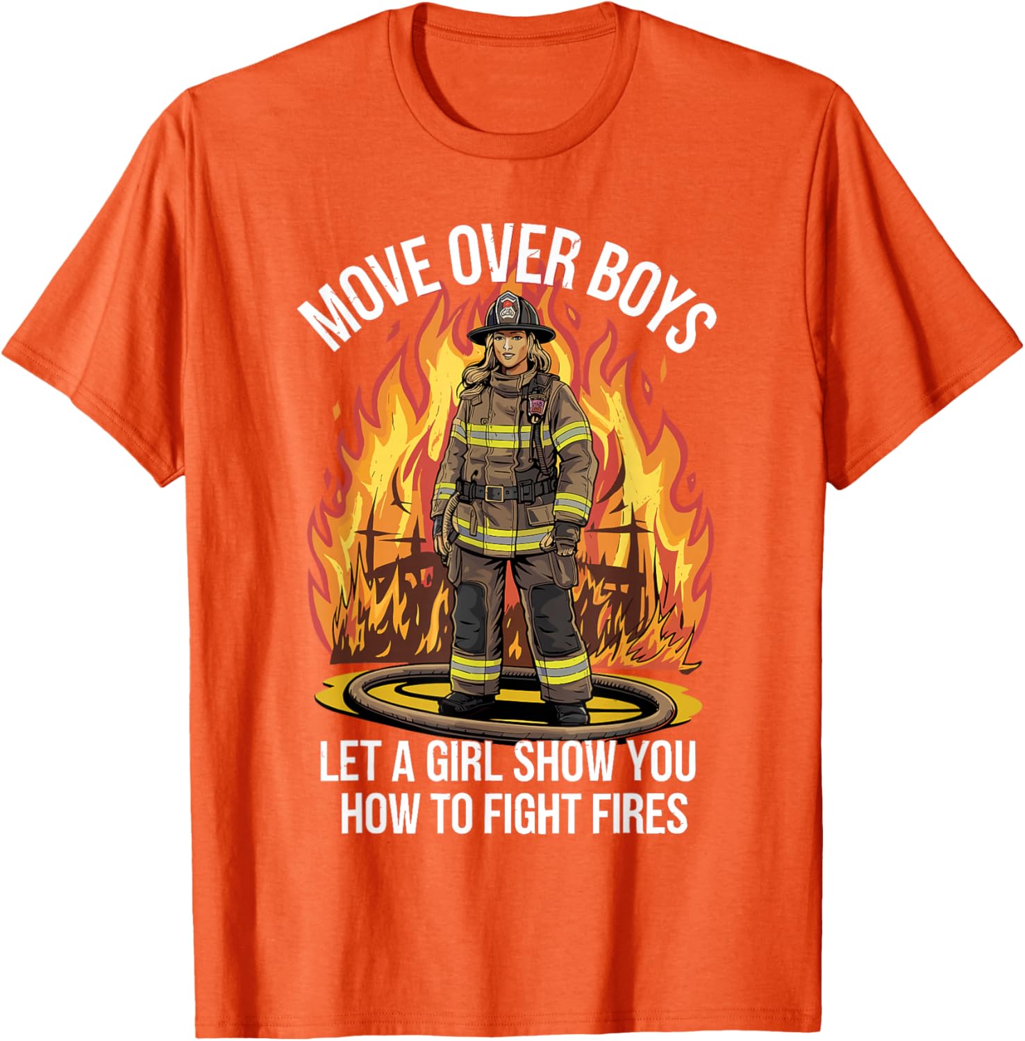 Stylish Firefighter T-Shirt for Women and Girls - Perfect Gift Idea - 15