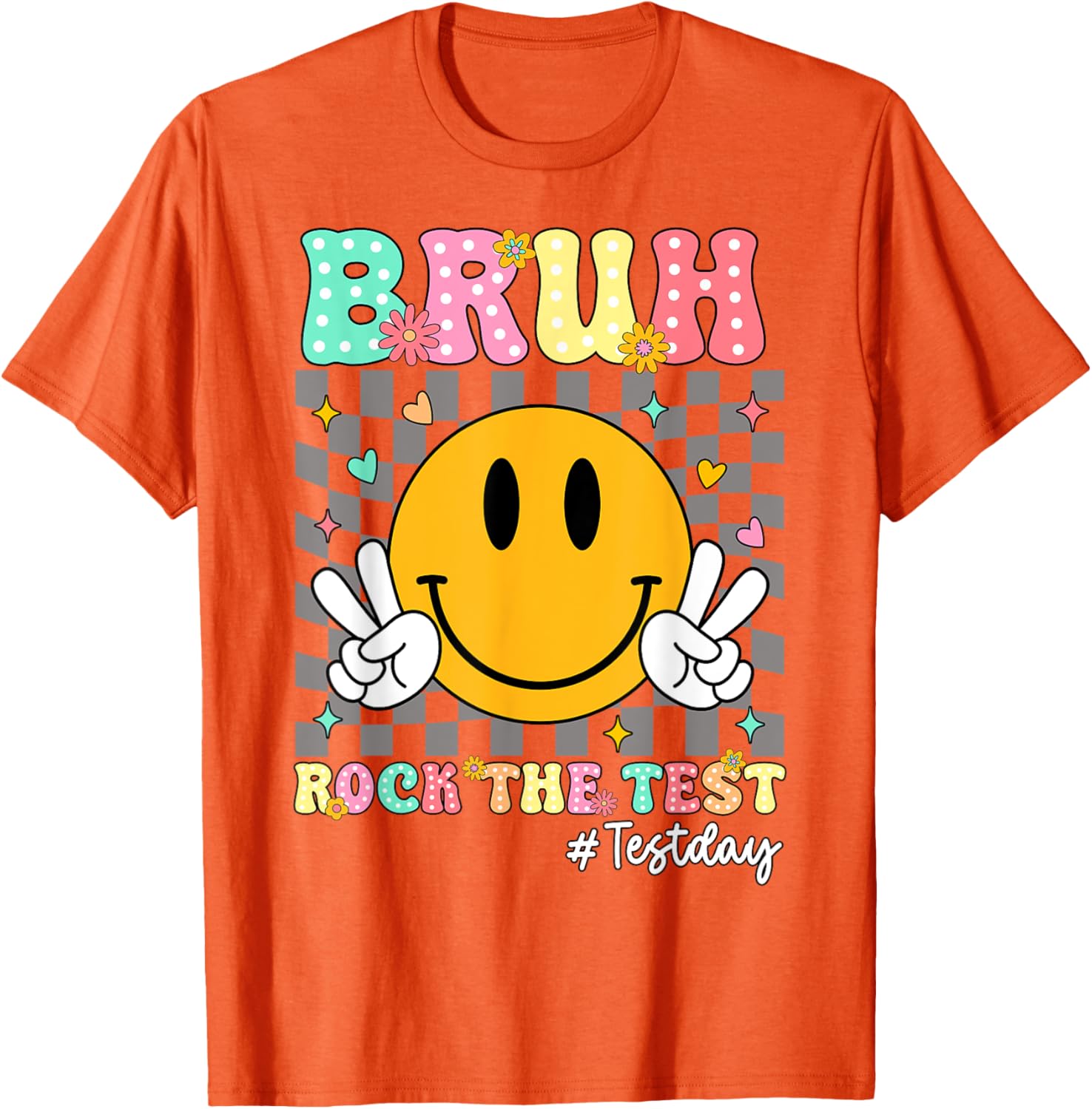 You Got This Test Day Smile Rock the Test Kids T-Shirt for Boys and Girls - 3