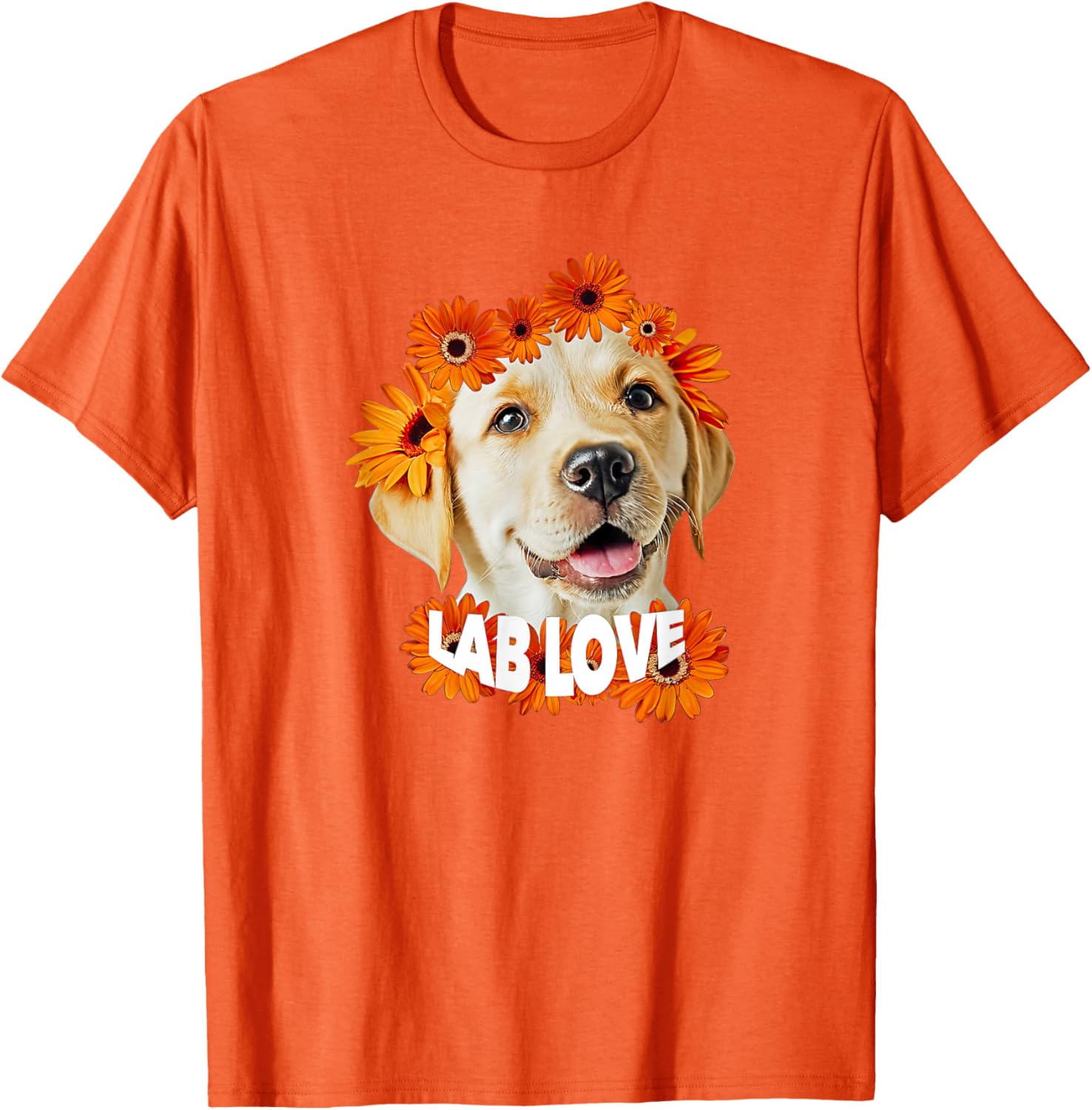 Yellow Labrador Love T-Shirt for Dog Moms and Dads - Daisy Puppy Design - 19