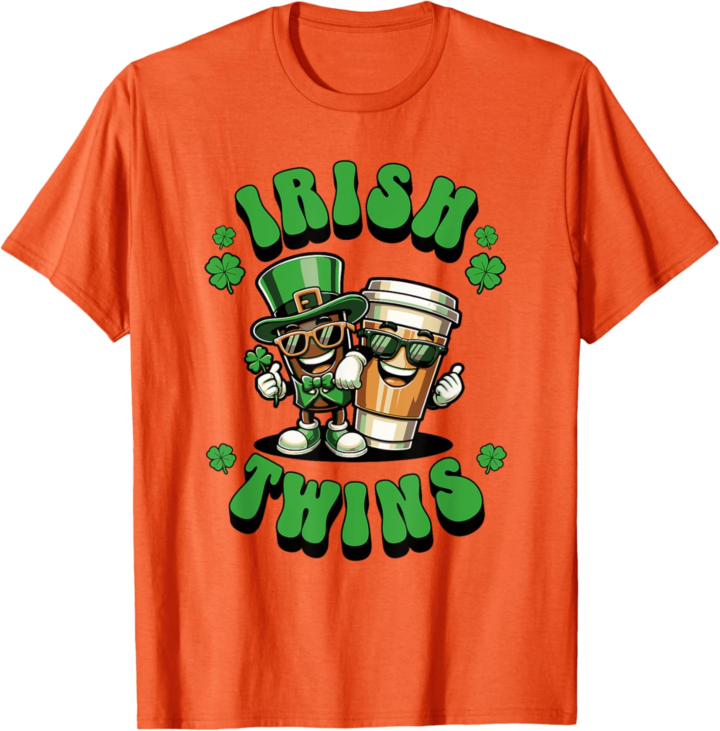 Funny Irish Twins Matching St. Patrick's Day T-Shirt for Kids - 2