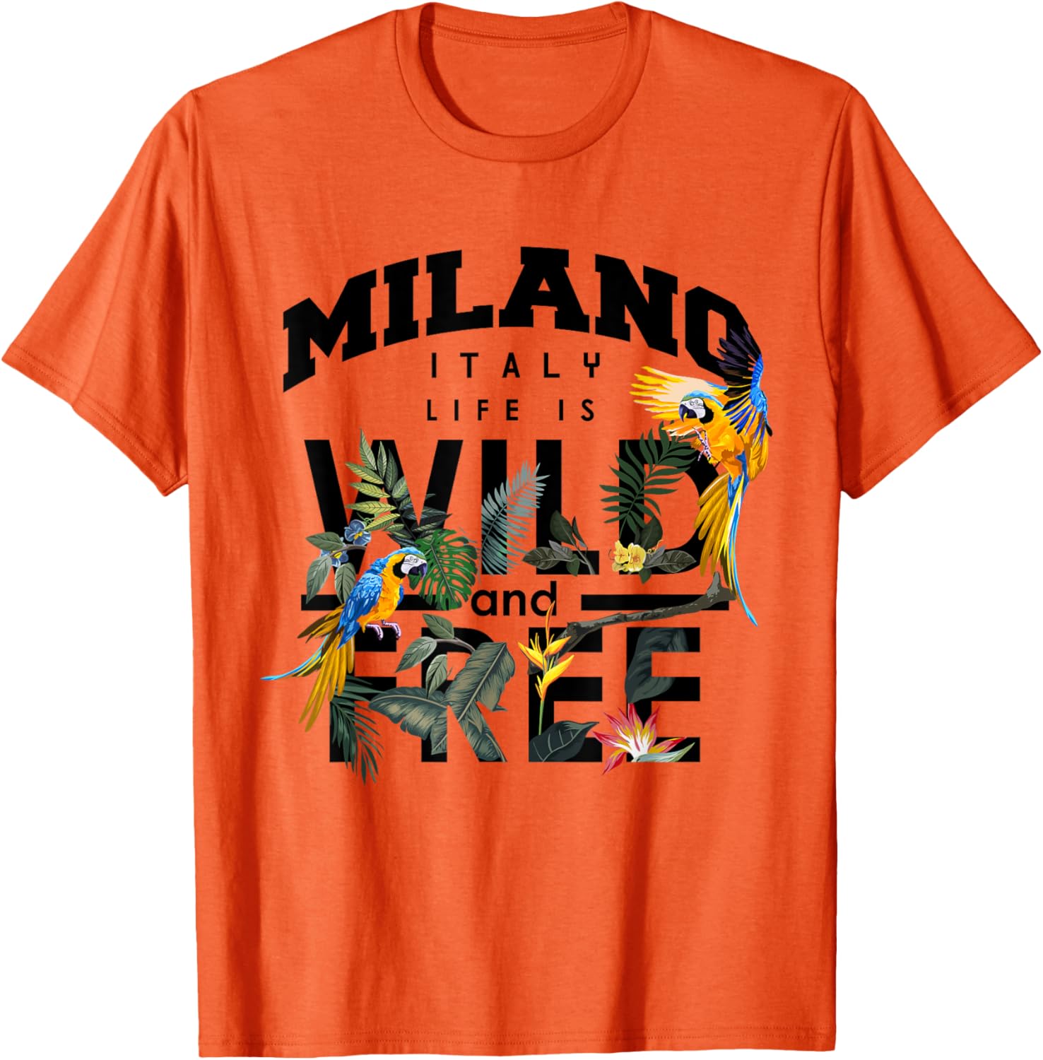 I Love Milano Floral Graphic T-Shirt for Wild & Free Spirits - 11