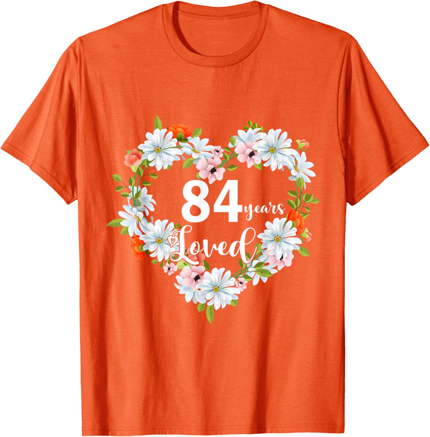 84th Birthday Gift T-Shirt for Women - 84 Years Loved 1941 Design - 20