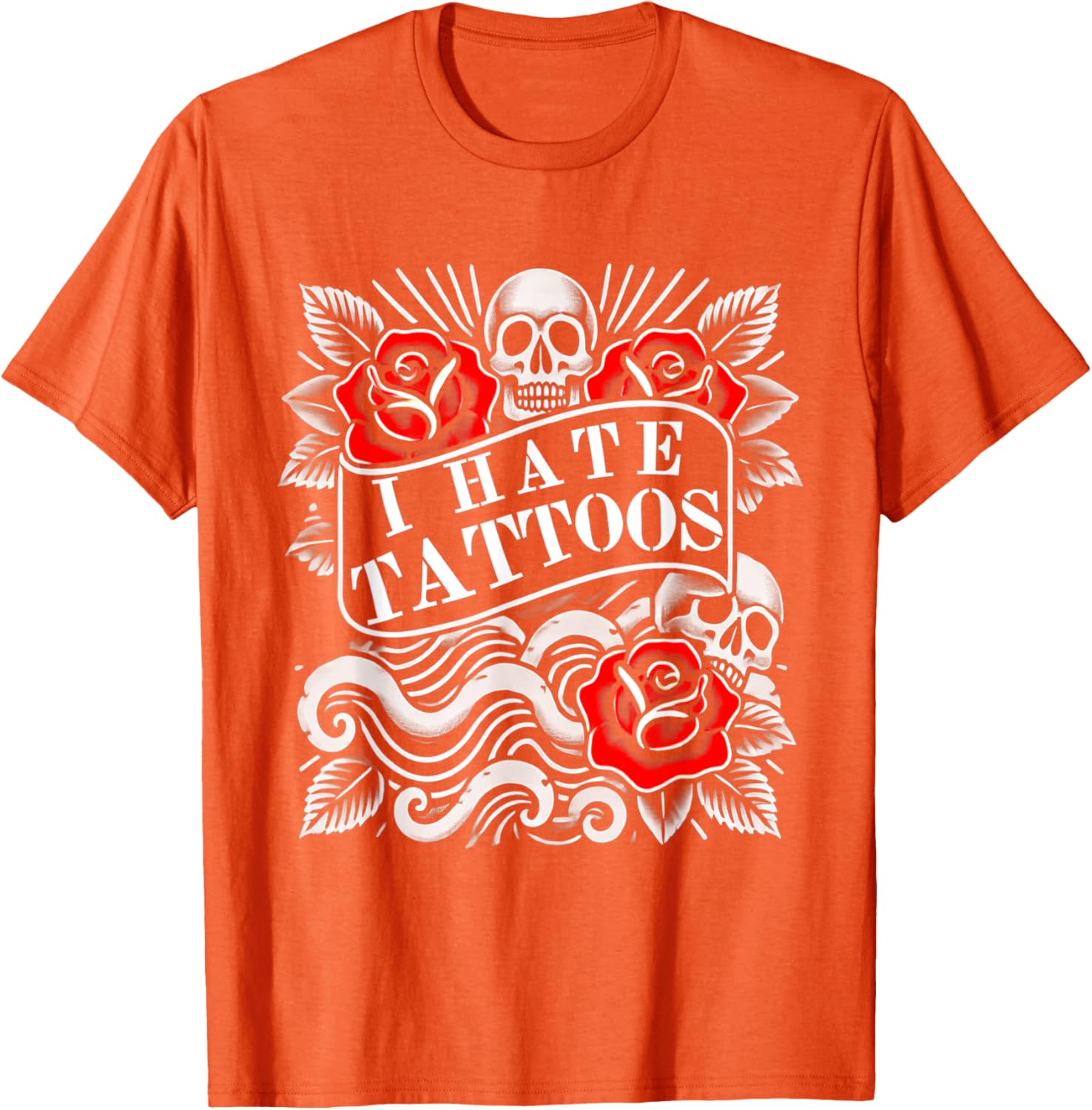 I Hate Tattoos T-Shirt for Tattoo Lovers and Artists – Unique Inked Graphic - 1