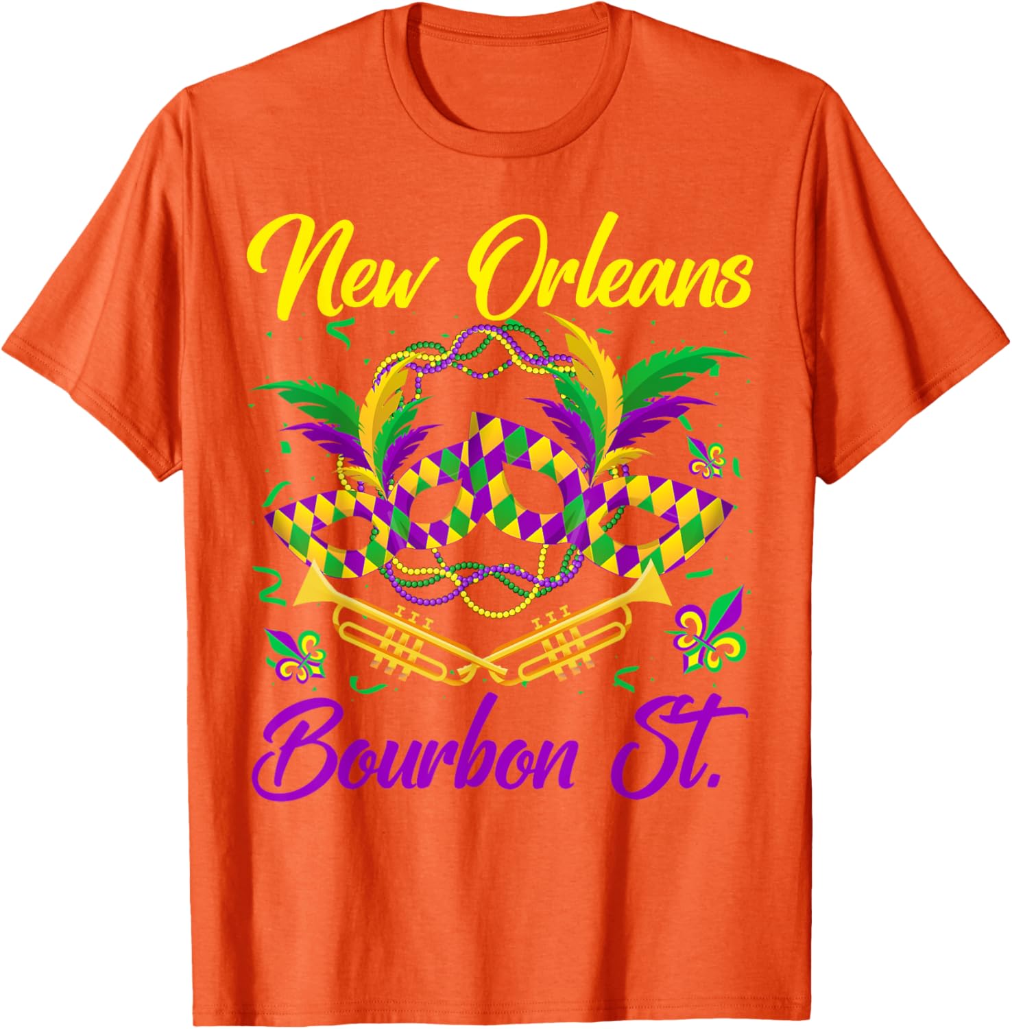 Funny NOLA Bourbon Street Mardi Gras T-Shirt for Fat Tuesday Celebrations - 9
