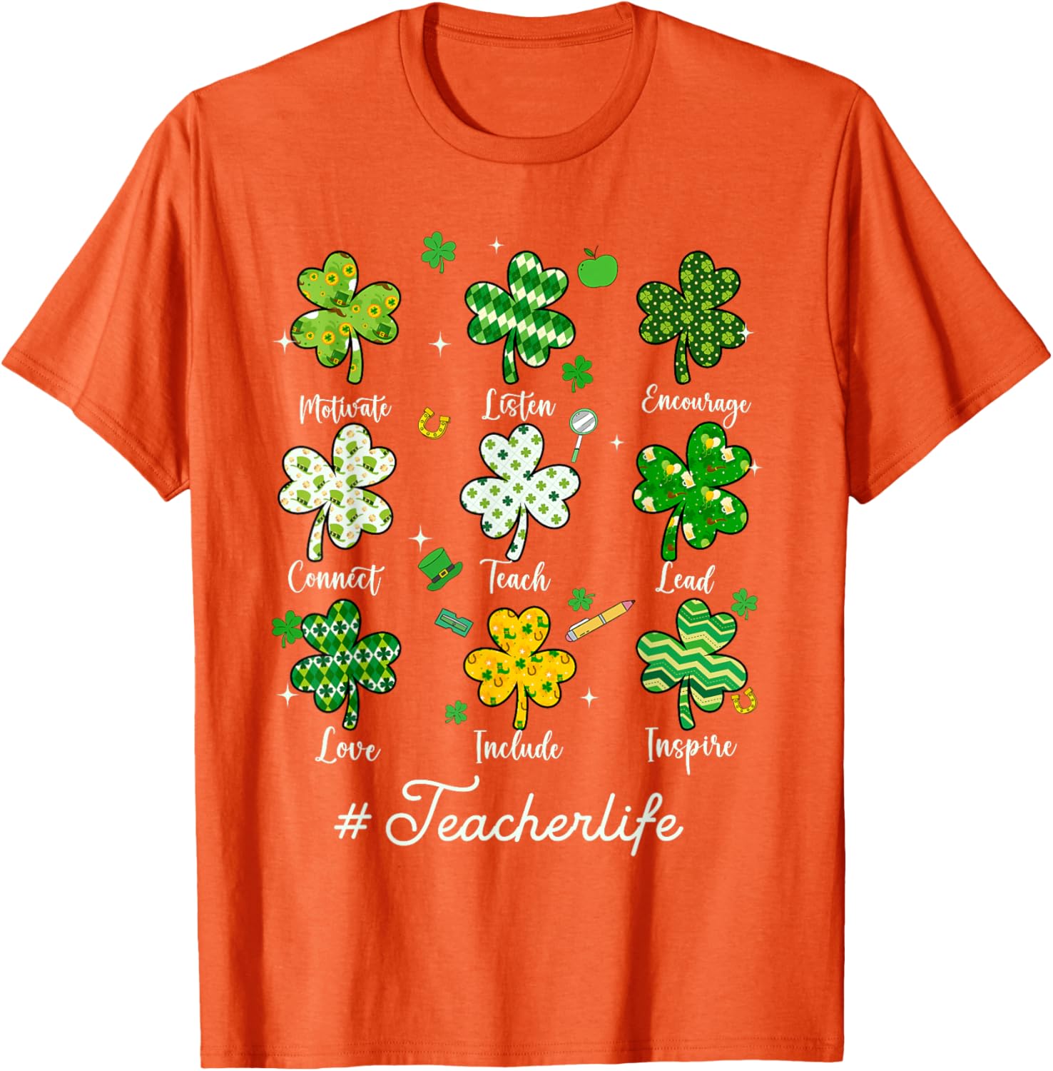 Teacher Life Shamrock T-Shirt - Inspire Love This St. Patrick's Day - 7