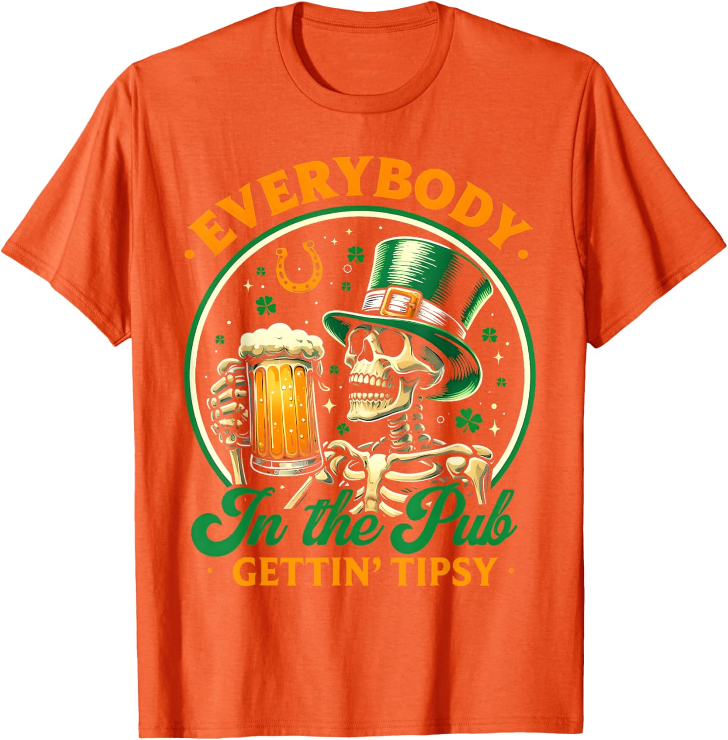 Tipsy St Patricks Day T-Shirt for Men and Women Celebrating at the Pub - 11