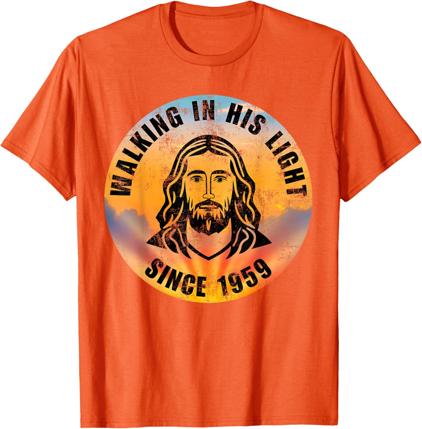 Walking In His Light Since 1959 Christian Quote T-Shirt for Positivity - 17