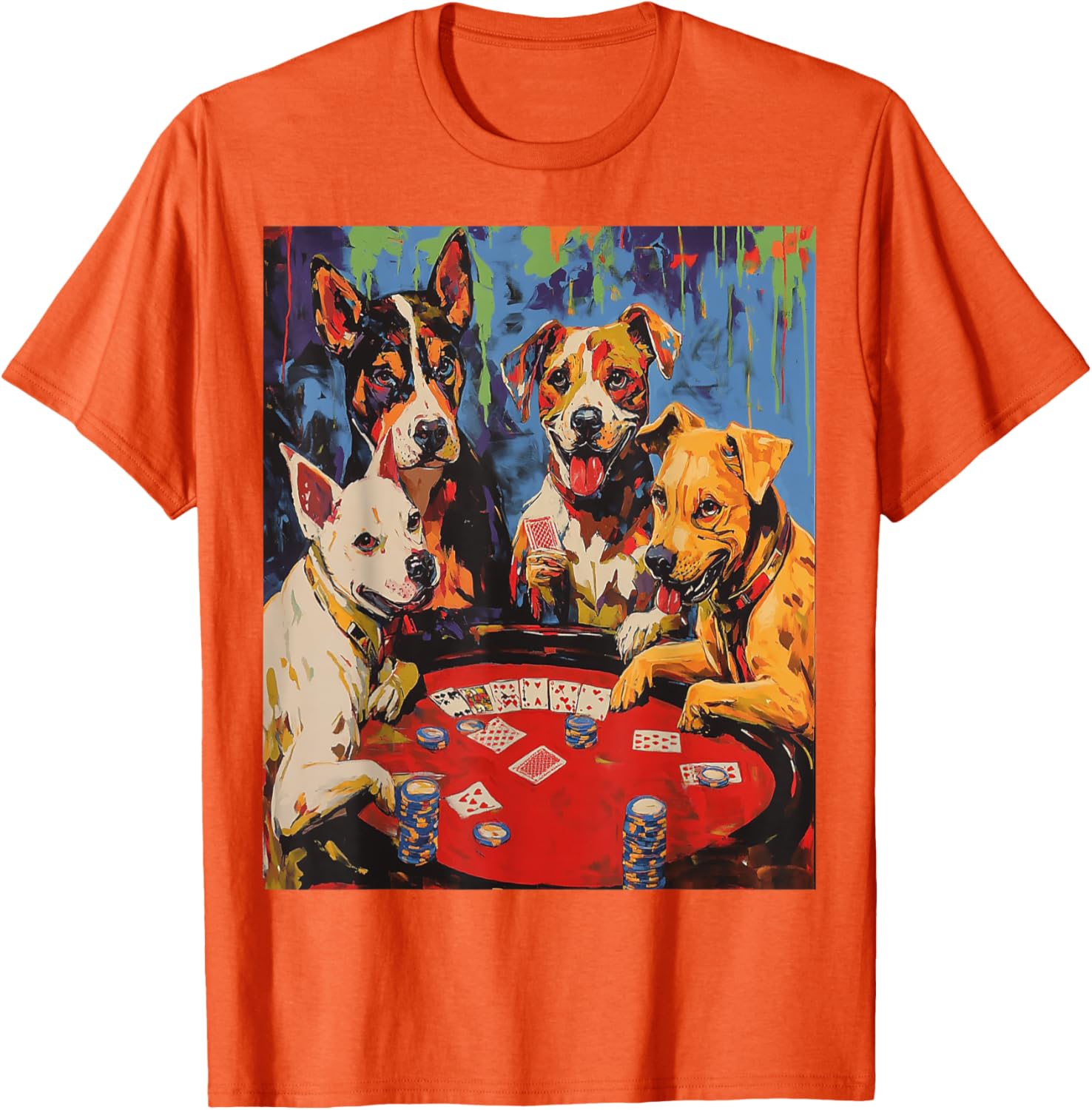 Dogs Playing Poker T-Shirt for Fun Pet Lovers - Stylish Graphic Tee - 2