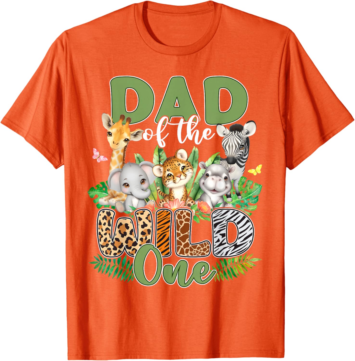 Dad Of The Wild One Safari Family Matching T-Shirt for 1st Birthday - 24