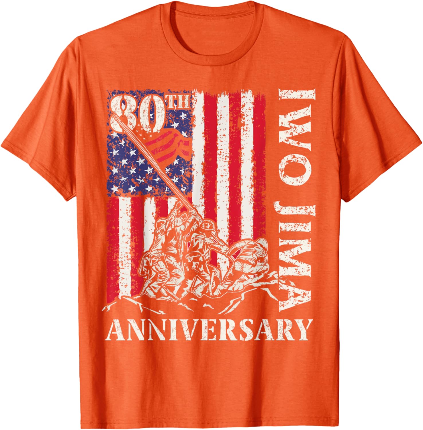 Iwo Jima 80th Anniversary WWII Veteran T-Shirt for 4th of July - 14