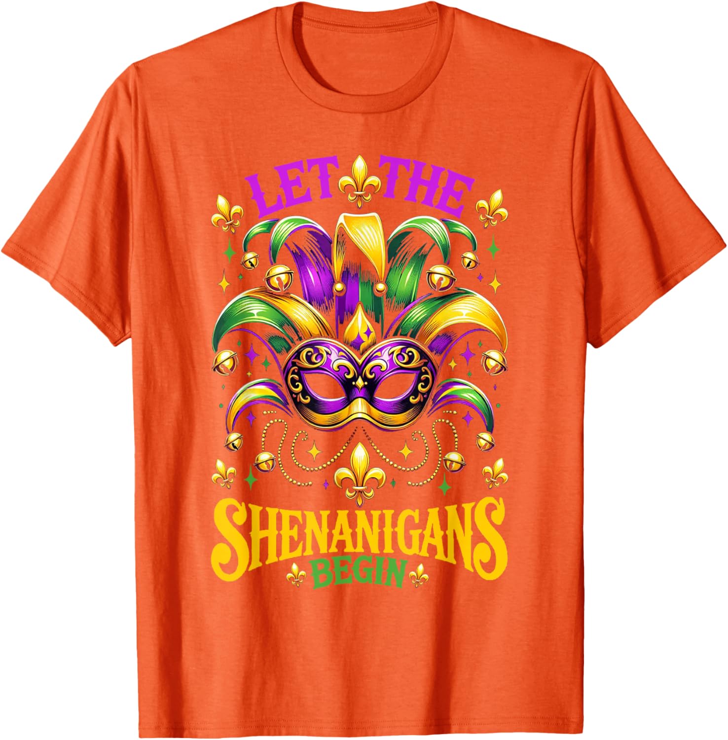 Let The Shenanigans Begin Mardi Gras T-Shirt for Kids and Adults - 16