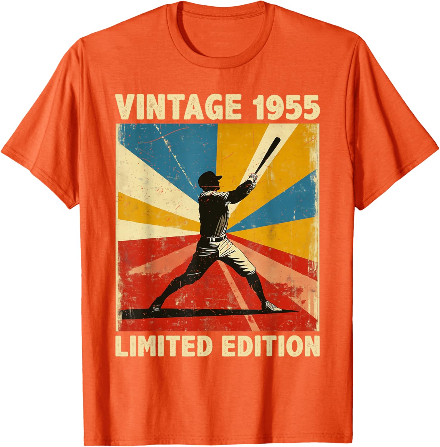 Retro Vintage 1955 Baseball Lover Funny Limited Edition T-Shirt - 7
