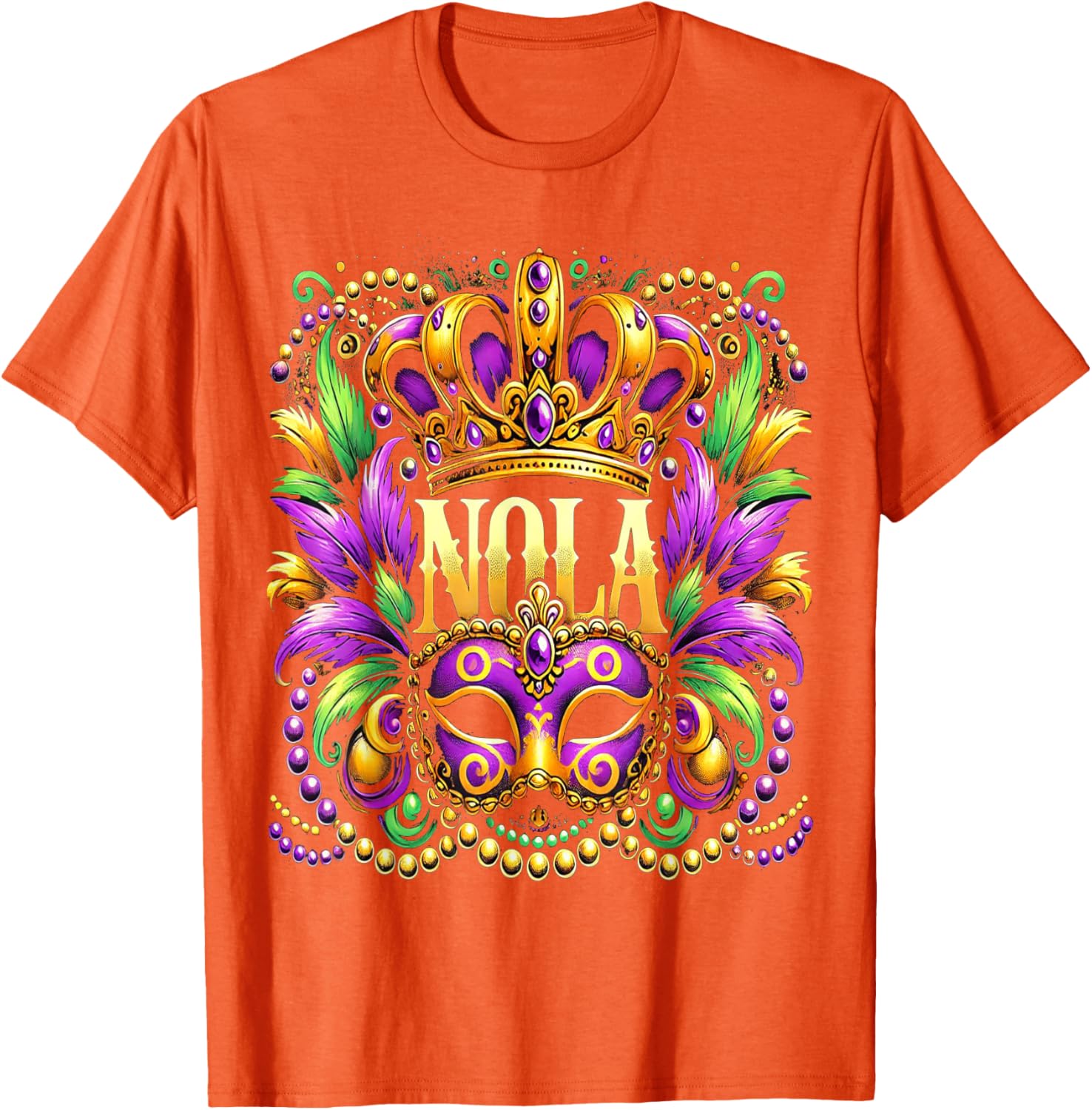 NOLA New Orleans Mardi Gras 2025 T-Shirt for Festive Fun and Style - 4