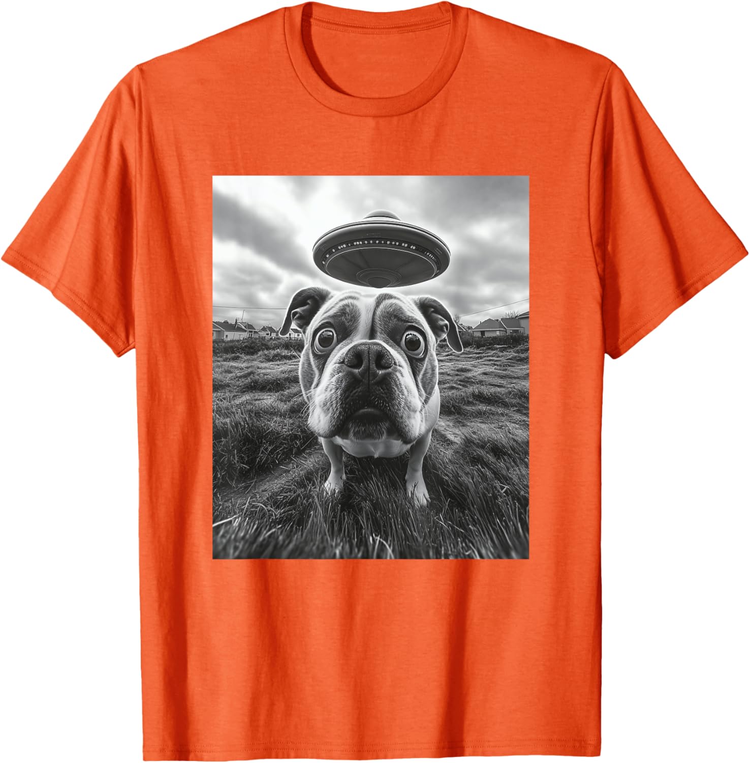 Hilarious English Bulldog UFO Graphic T-Shirt for Dog Lovers of All Ages - 27