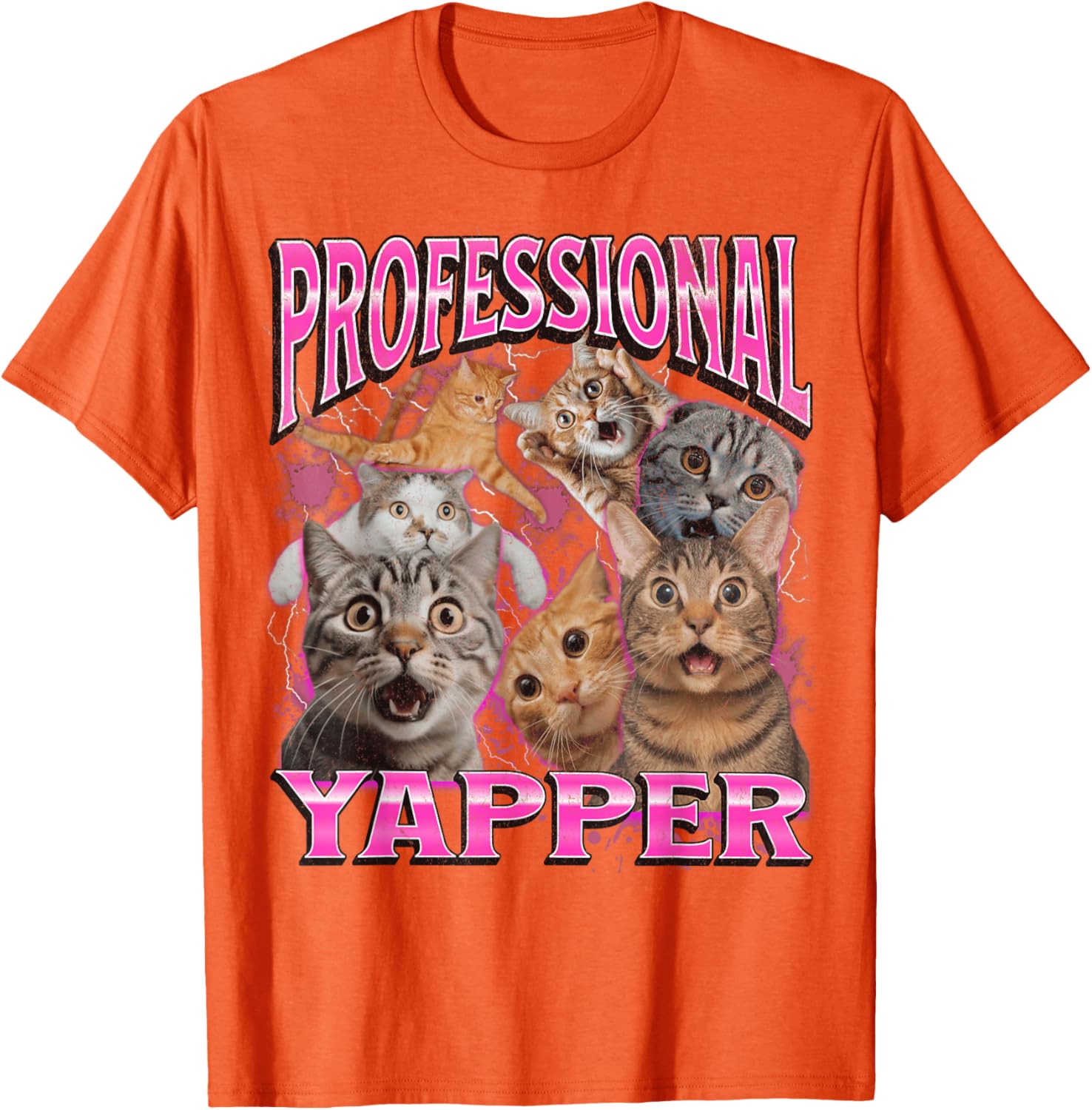 Funny 90s Cat Meme T-Shirt for Men and Women - Yapper Graphic Tee - 27