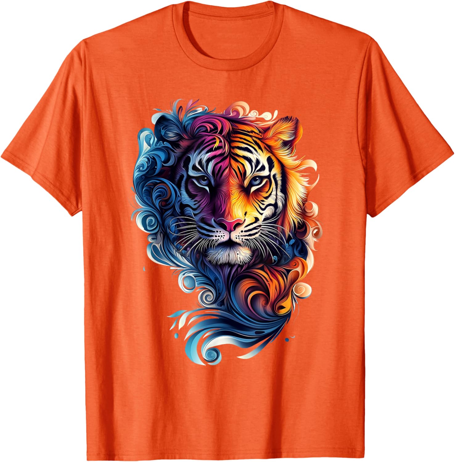 Colorful Tiger Wildlife T-Shirt for Nature Lovers - Stylish and Fun - 20