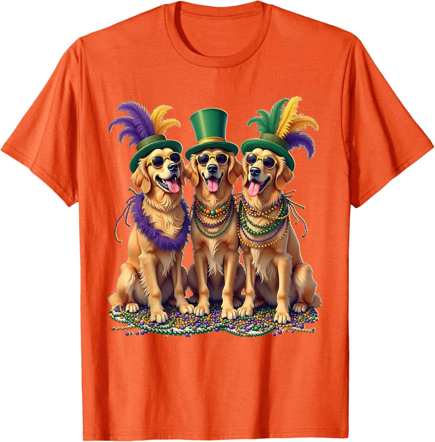 Festive Labrador Mardi Gras T-Shirt for Dog Lovers and Celebration Fans - 9