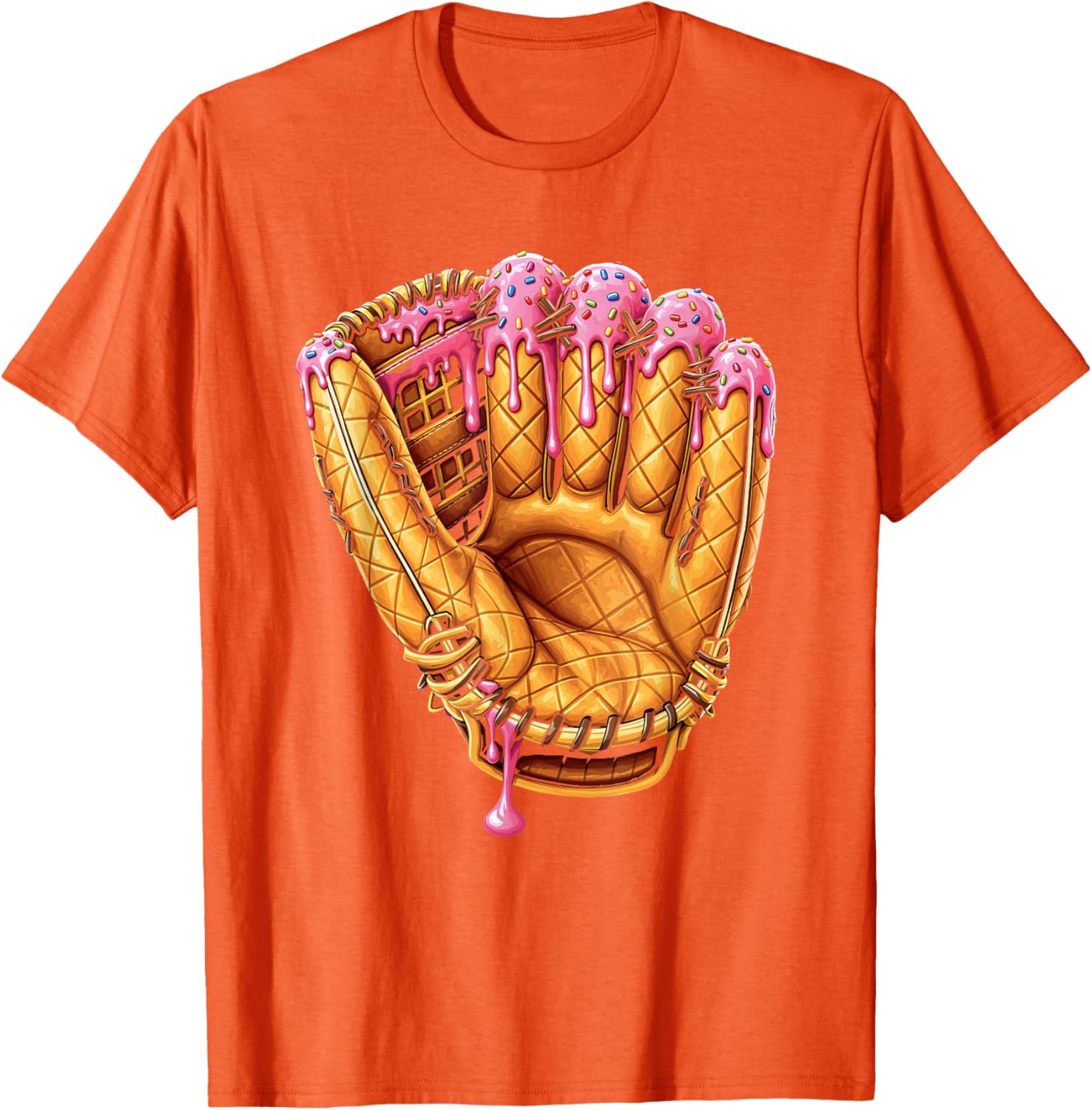 Youth Baseball Drip Boys Ice Cream Drip T-Shirt for Cool Kids - 12