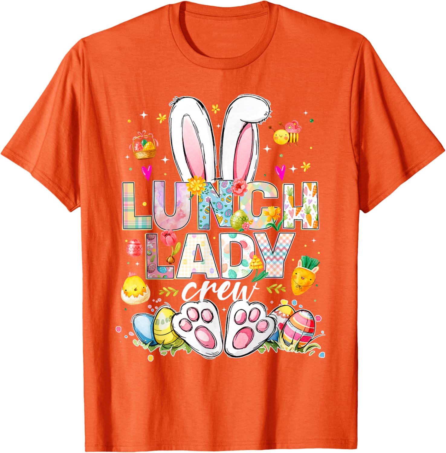 Funny Bunny Lunch Lady Easter T-Shirt for Cafeteria Workers - 14